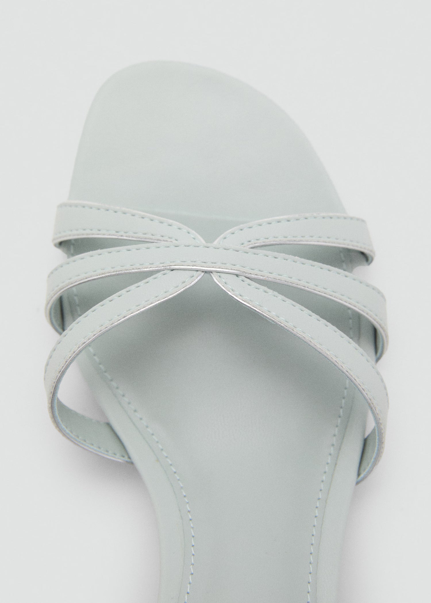 Kitten heel sandals with straps
