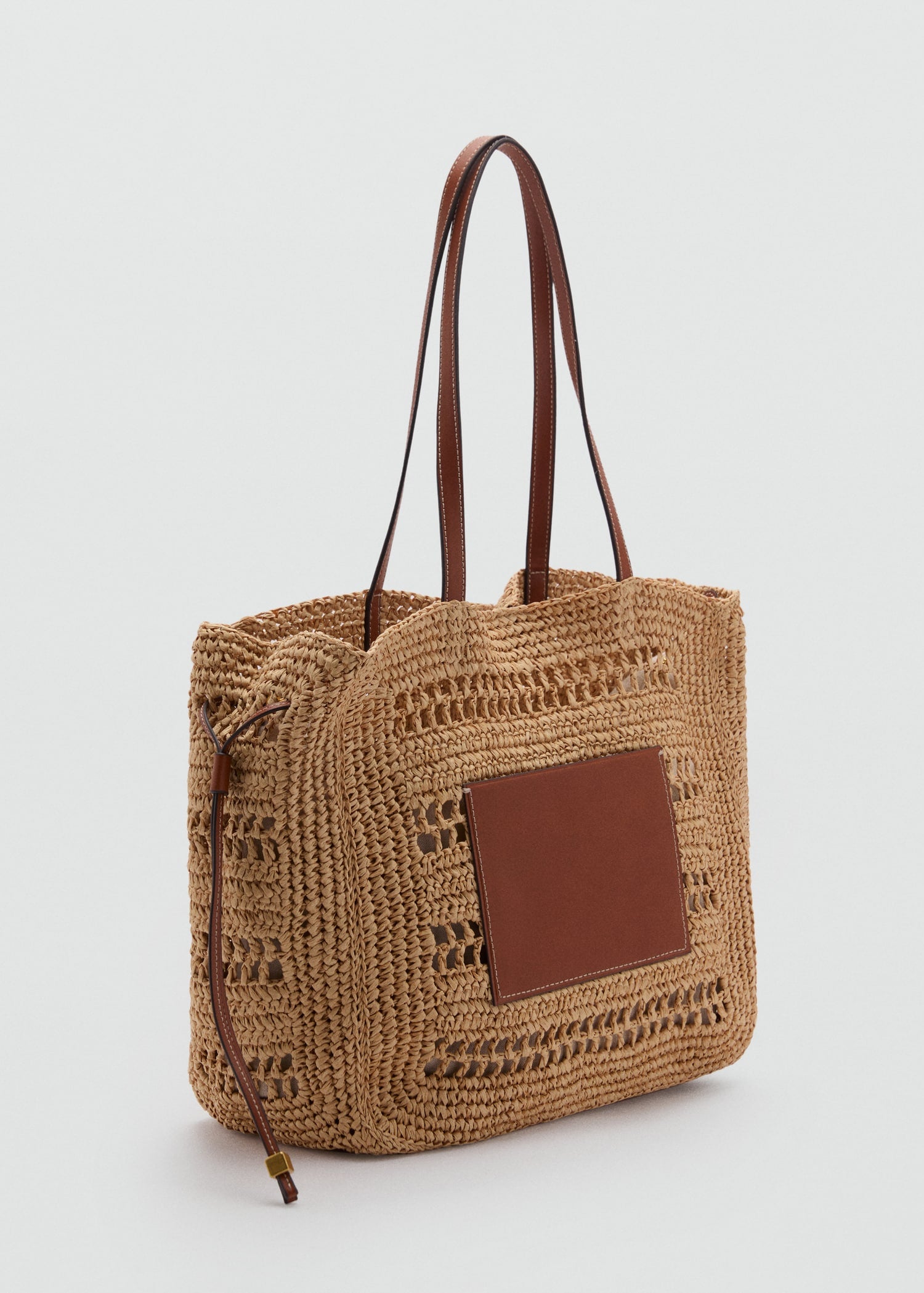 Natural fibre shopper bag