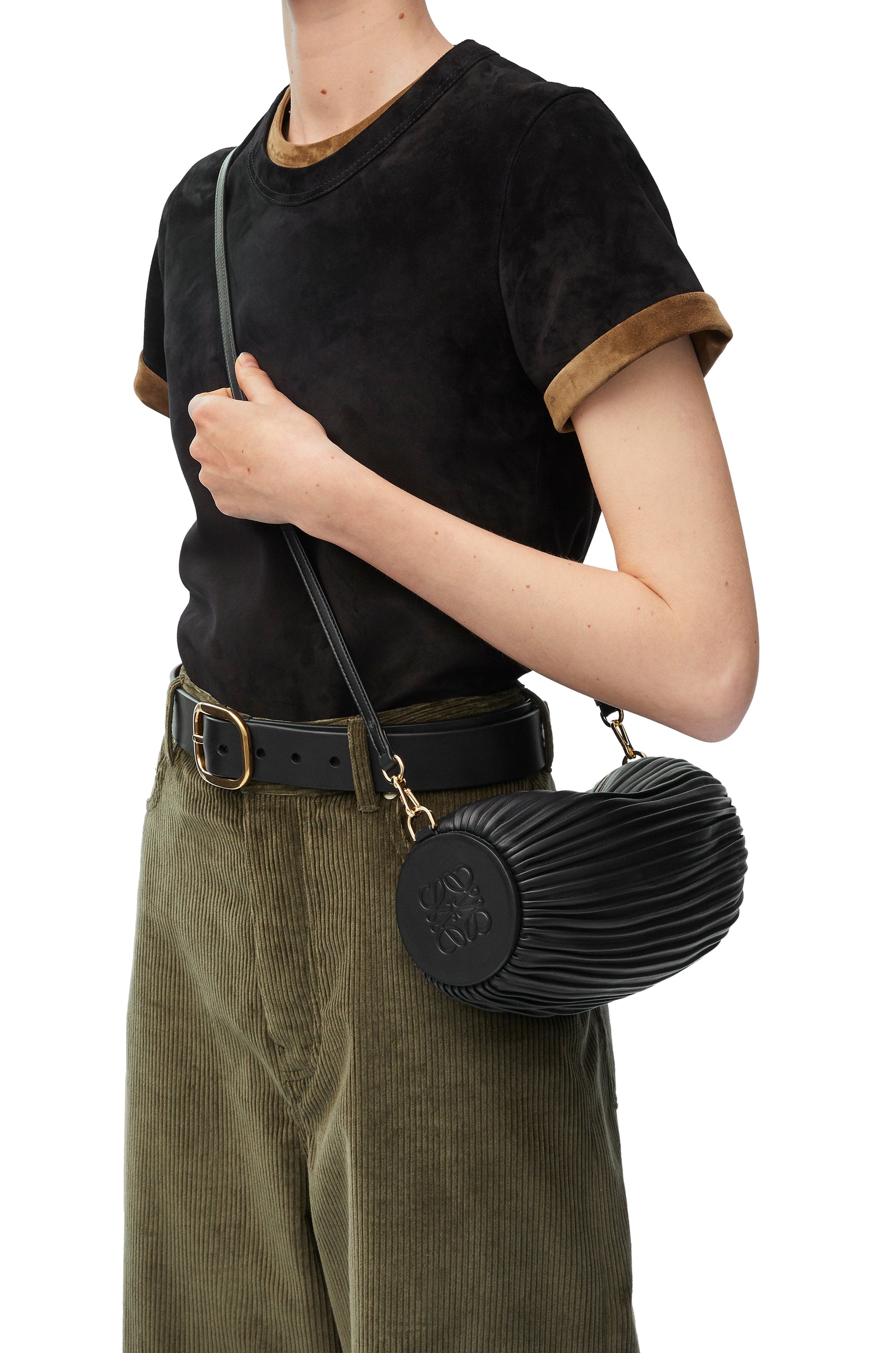 Bracelet Pouch in pleated nappa lambskin