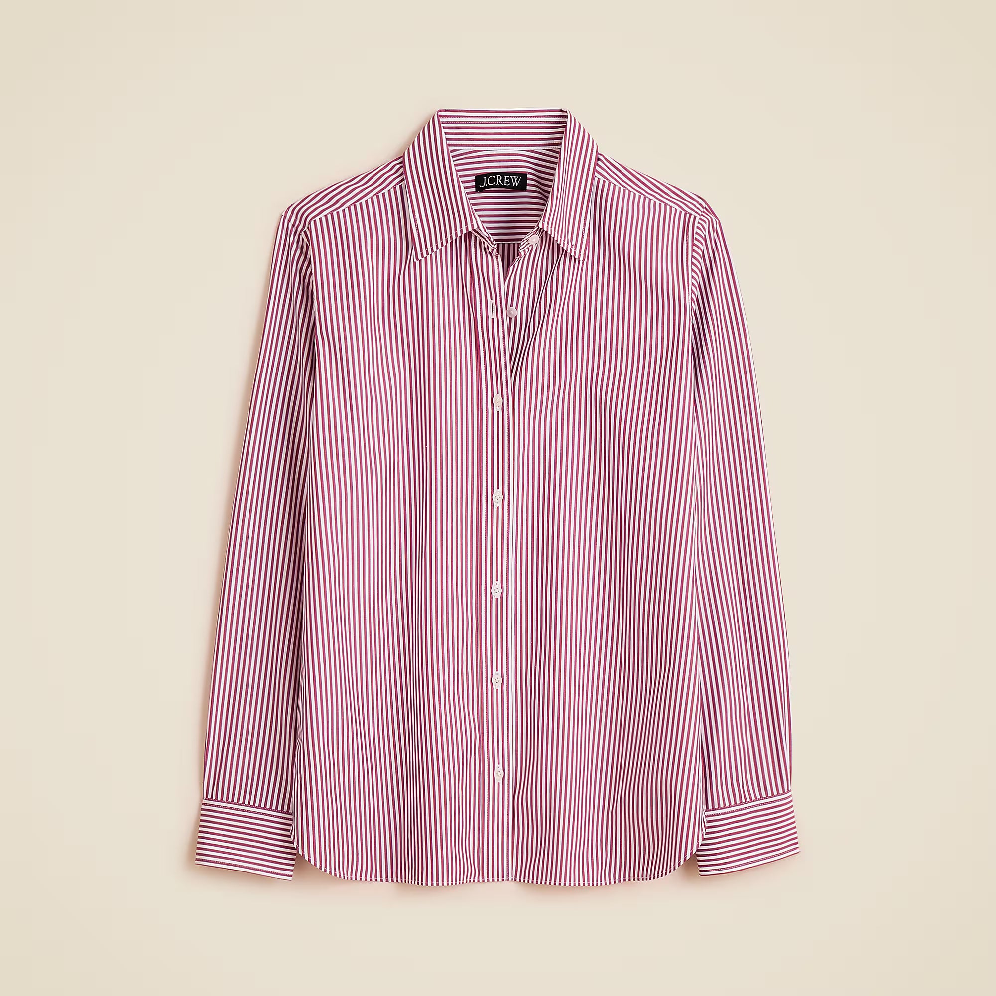 Jules classic-fit shirt in striped cotton poplin