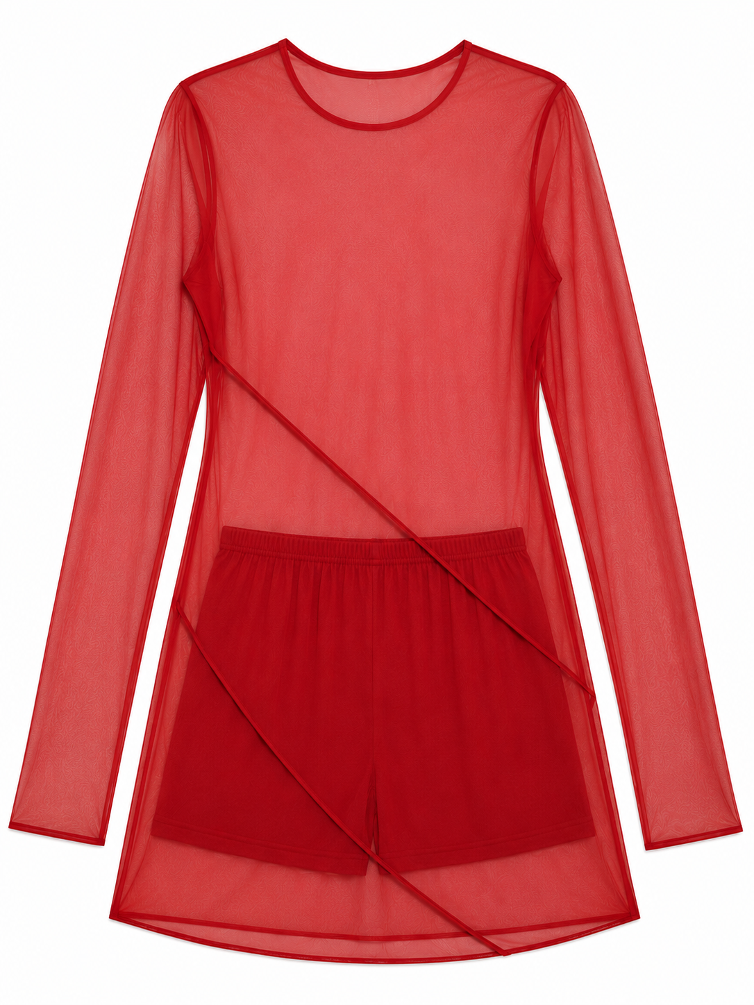Georgette Mini Dress with Shorts