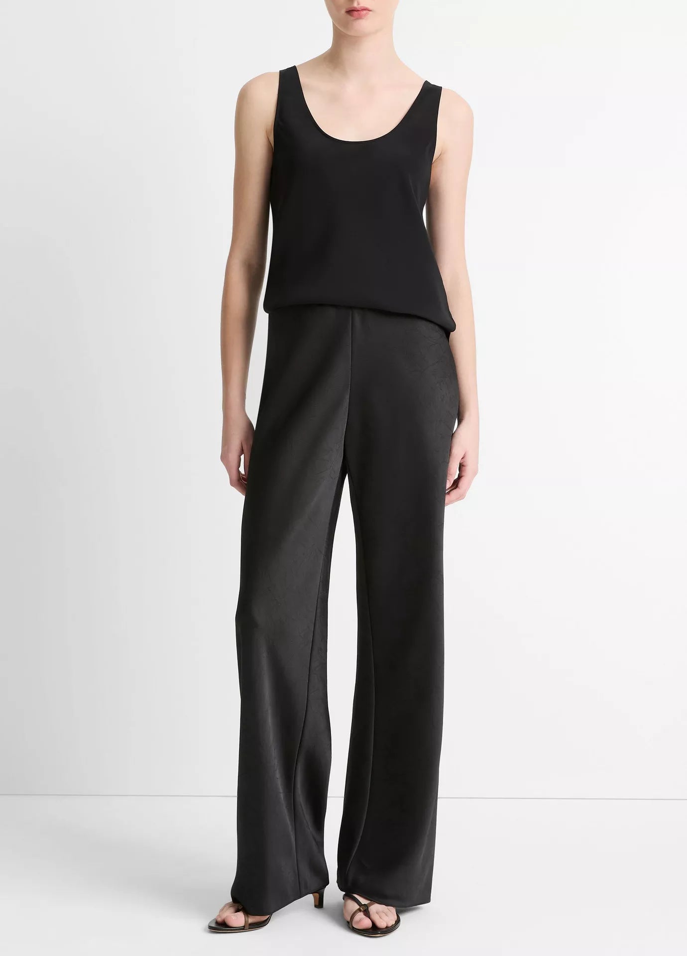 Fluid Satin Bias Pant