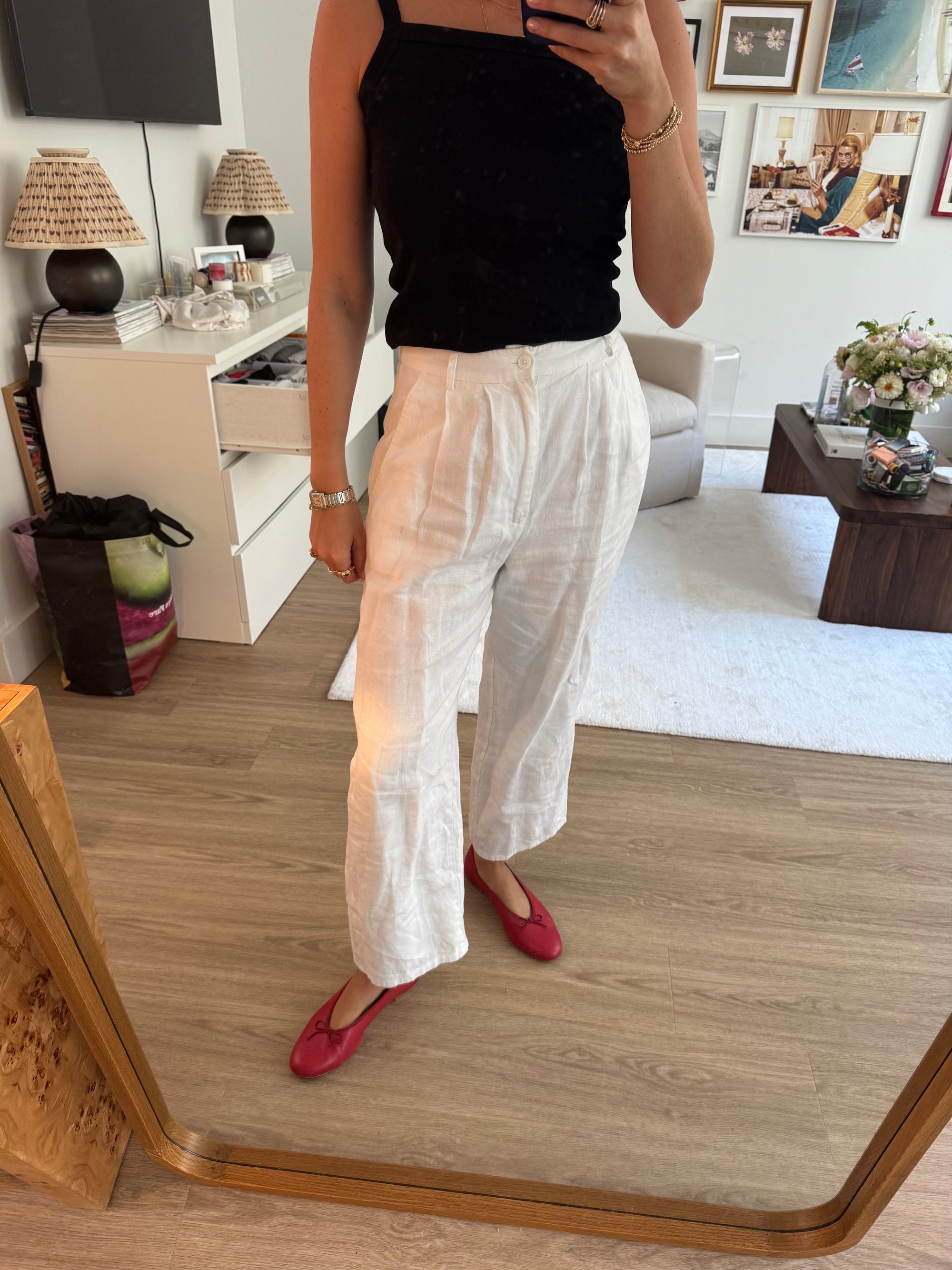 REFORMATION LINEN TROUSERS