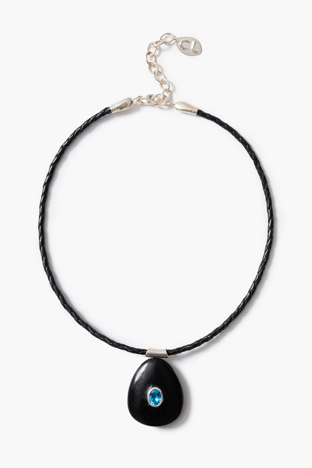 Pebble Necklace Blue Topaz
