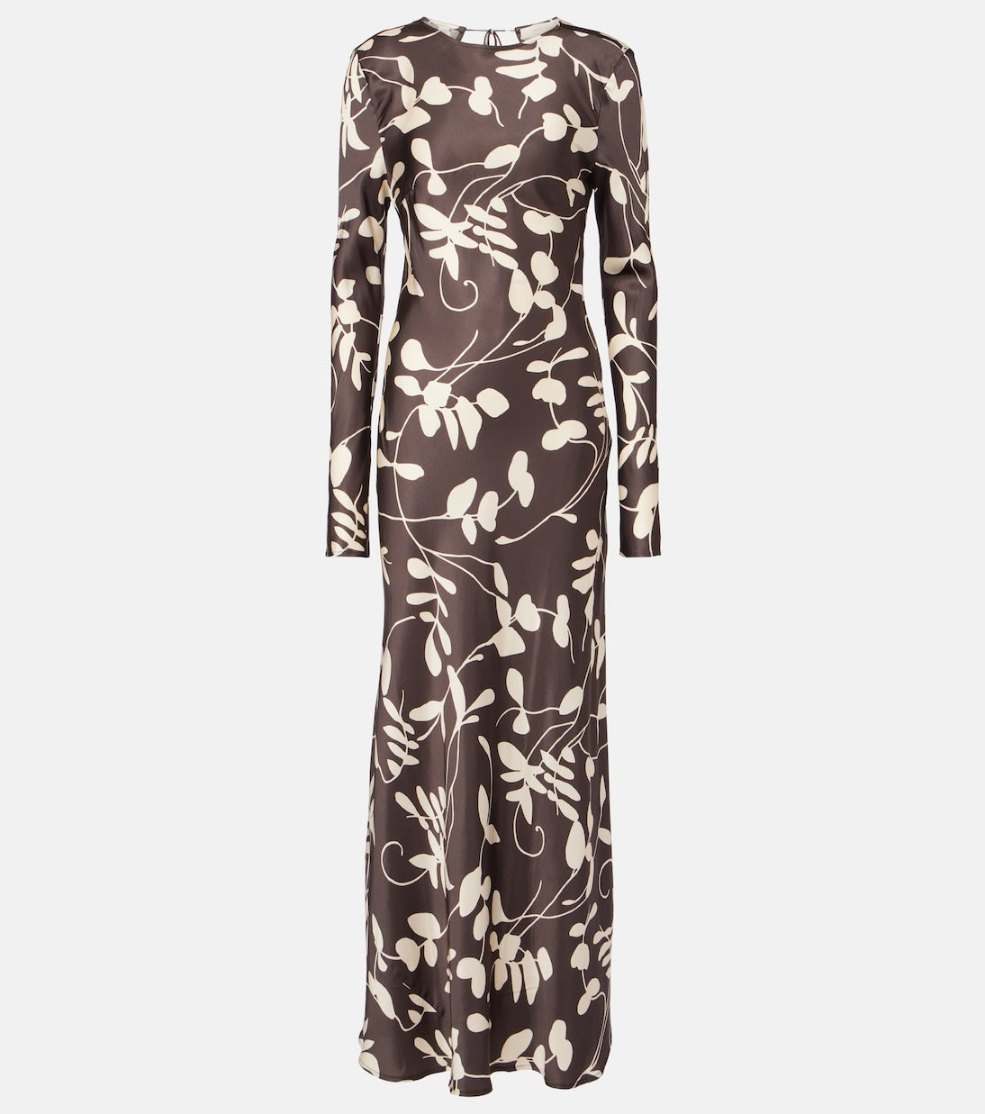 Faroe floral satin maxi dress