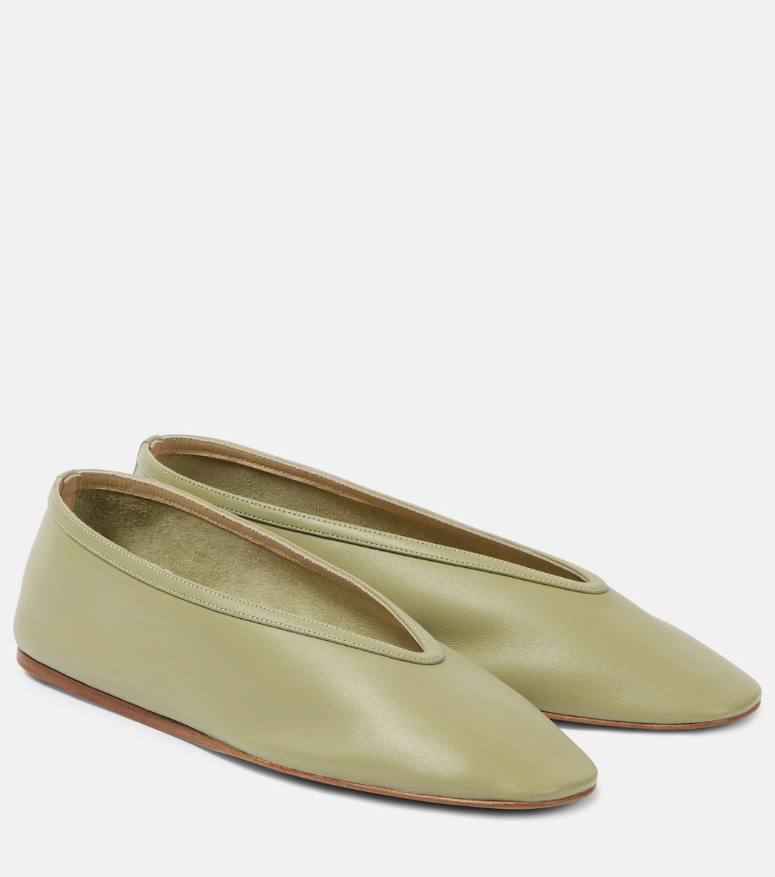 Luna leather ballet flats