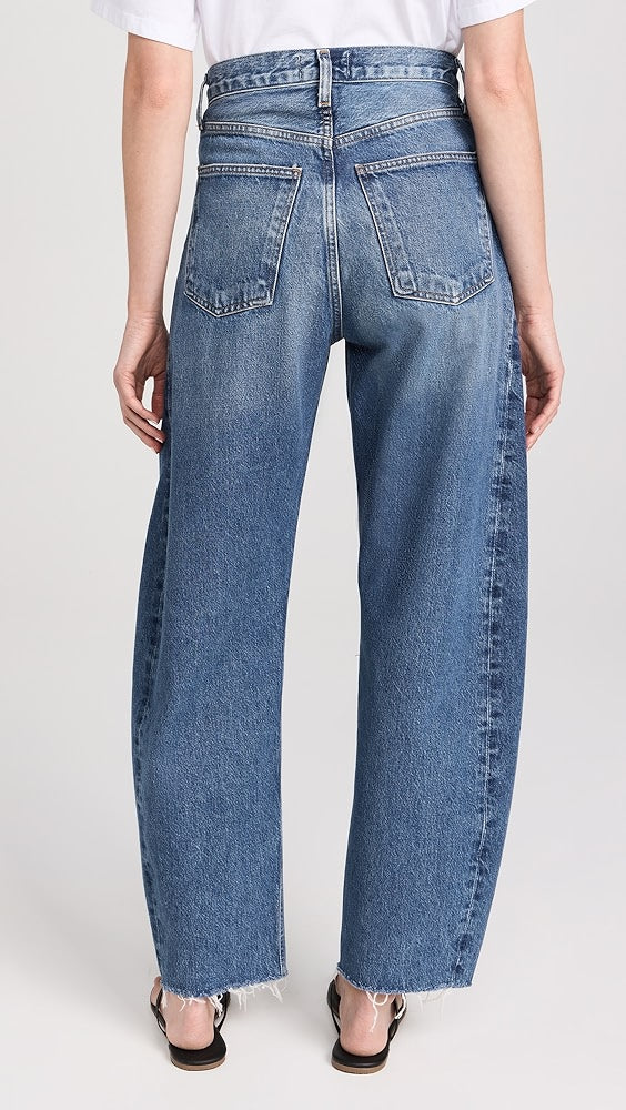 Luna High Rise Curved Taper Jeans