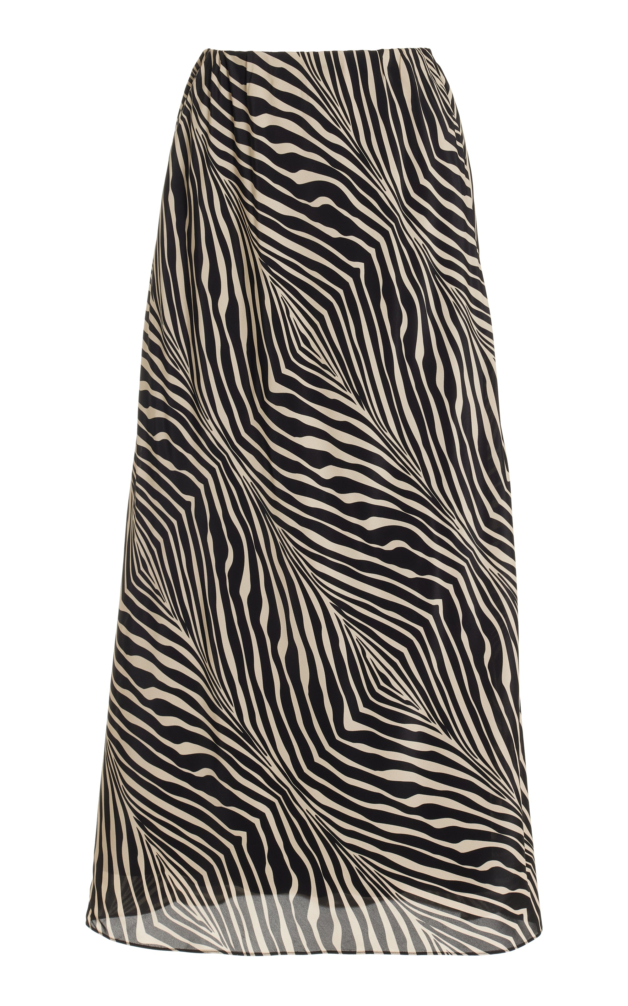 Boshan Animal-Printed Silk-Blend Maxi Skirt