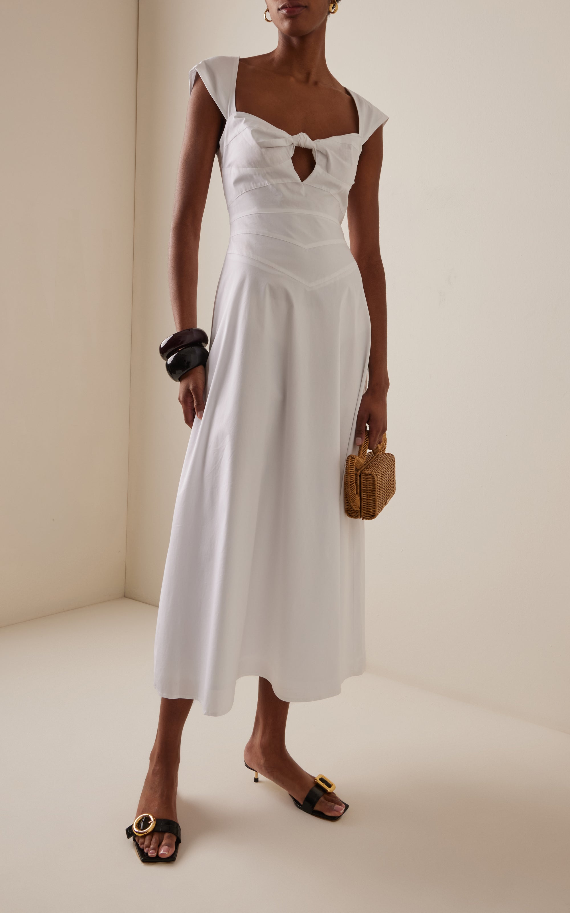 Magnolia Cotton-Blend Maxi Dress