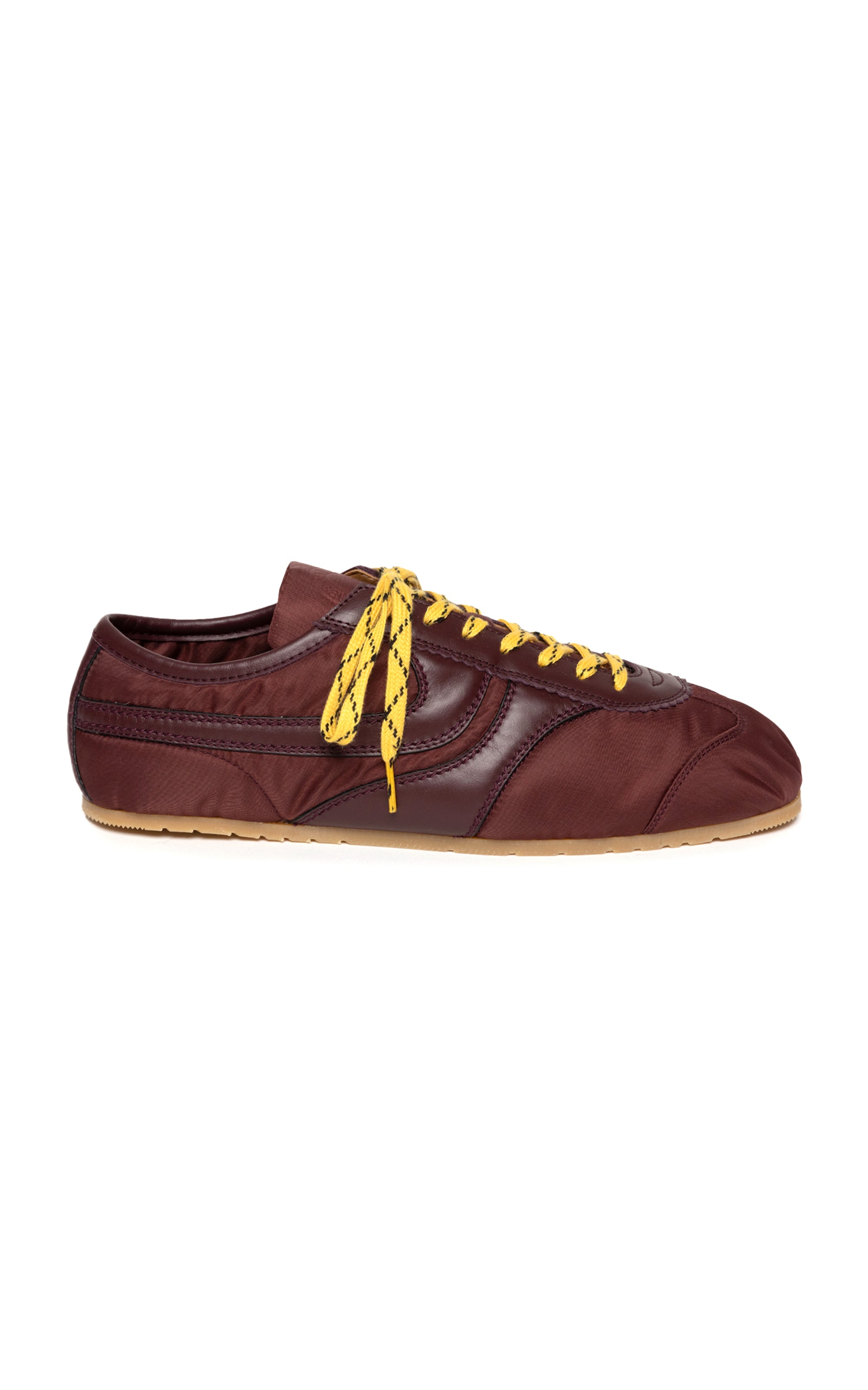 Leather-Trimmed Nylon Sneakers