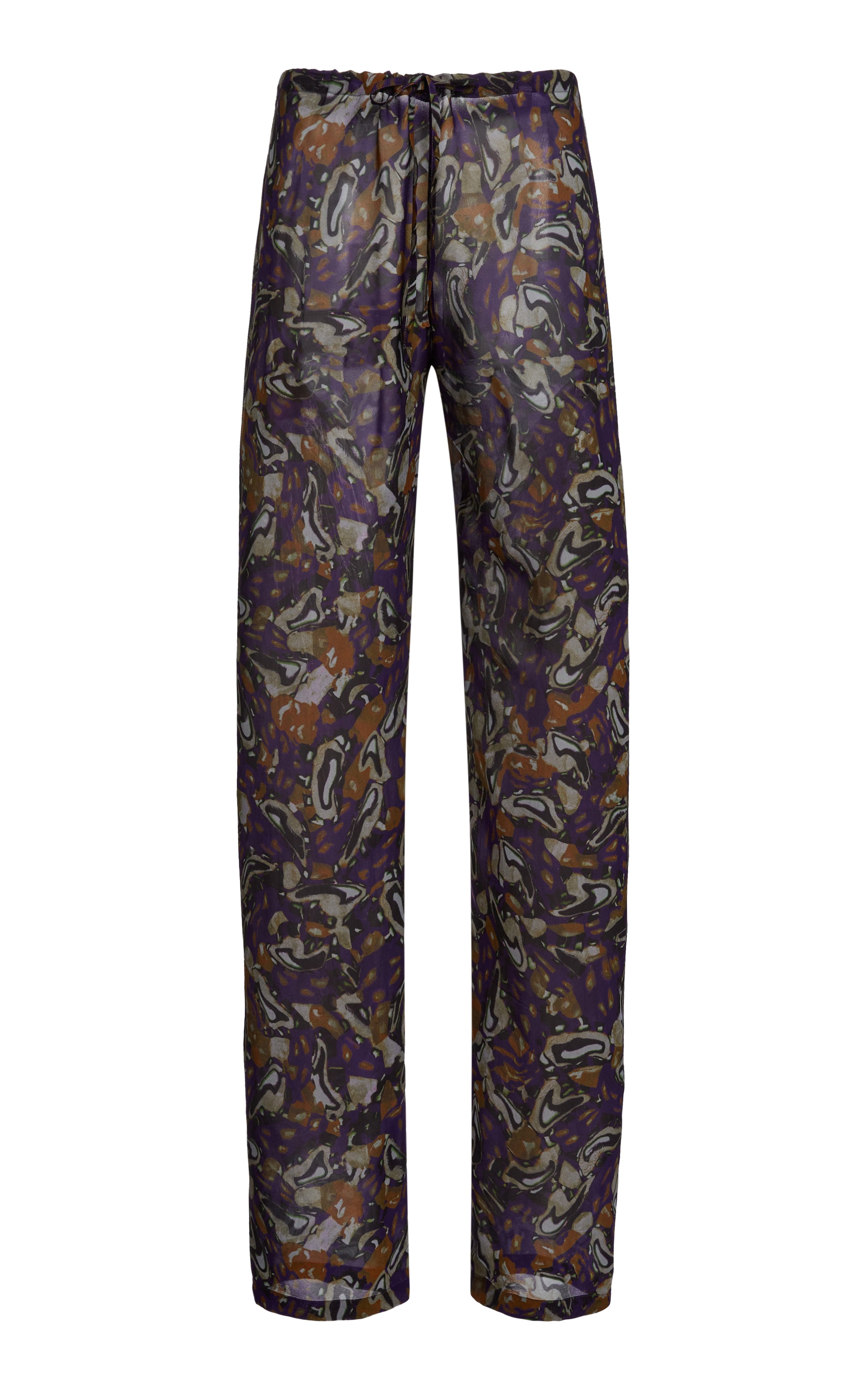 Pachas Printed Straight-Leg Pants