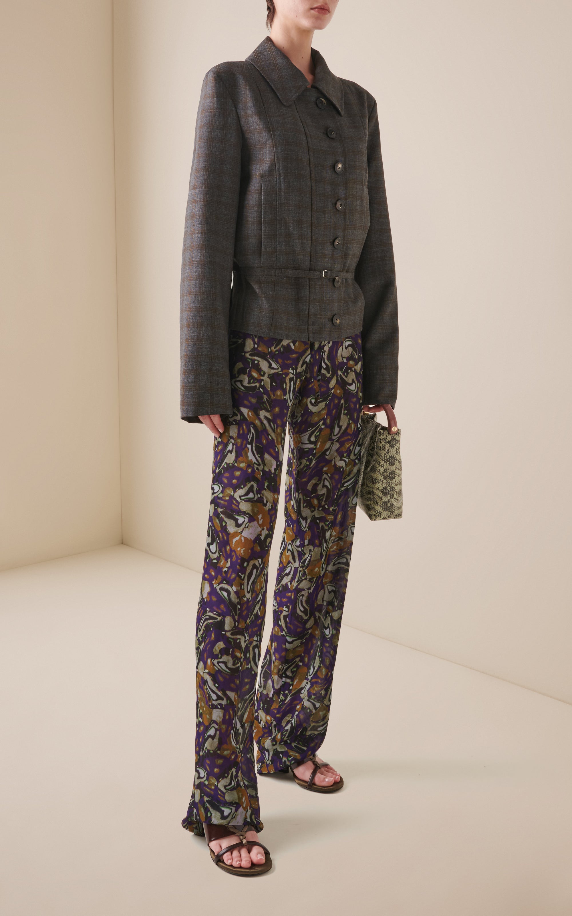 Pachas Printed Straight-Leg Pants