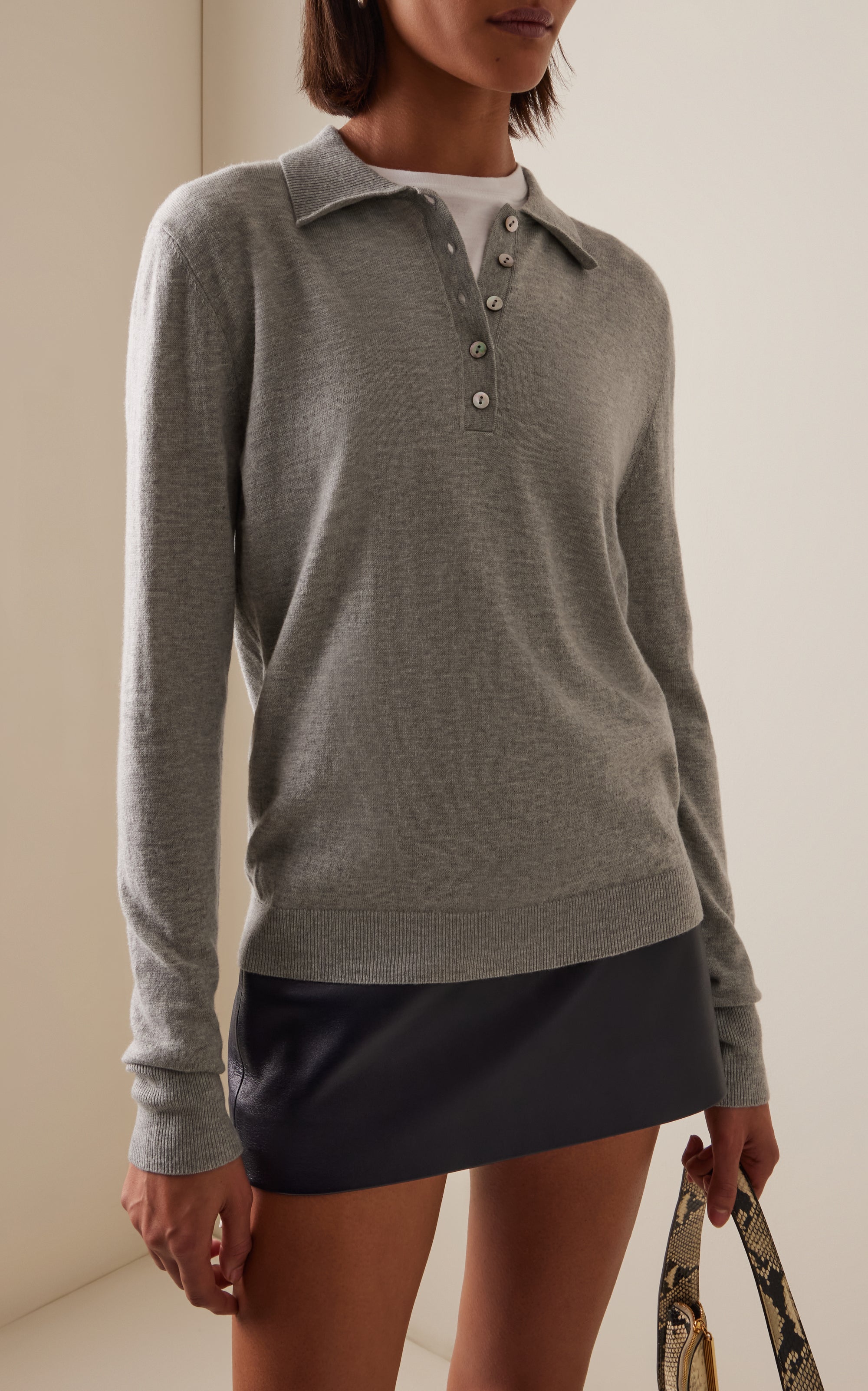 The Cleo Wool-Cashmere Top