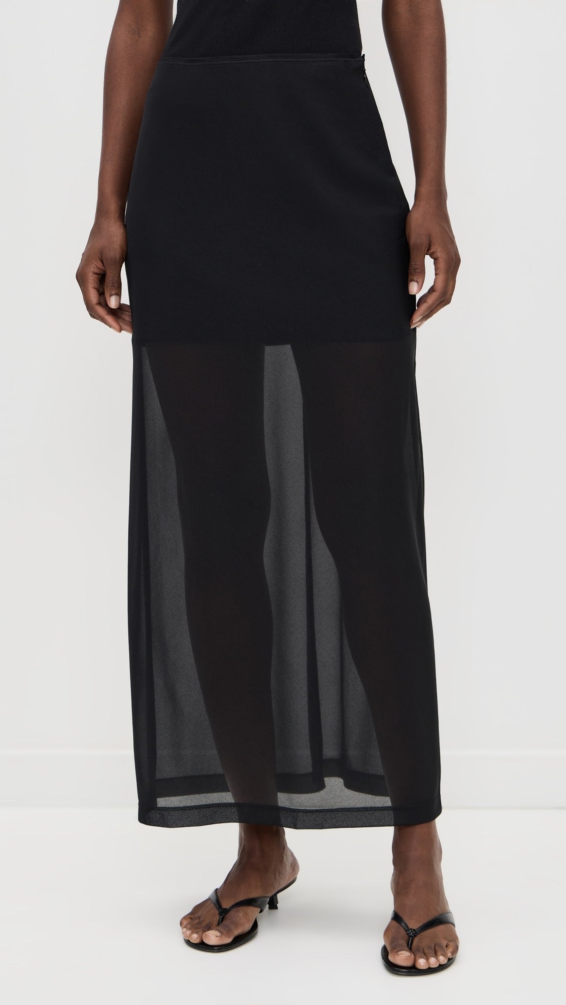 Sheer Slim Skirt