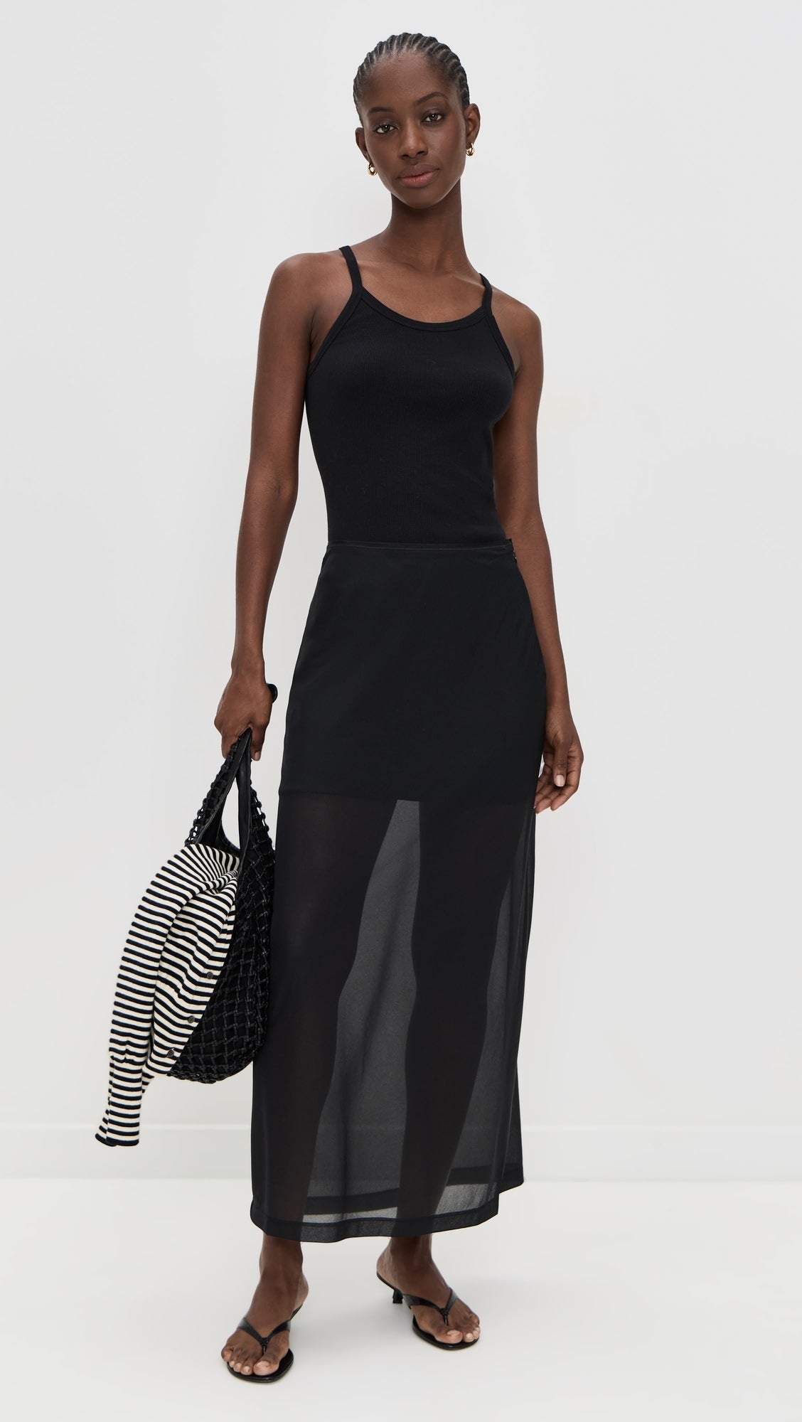 Sheer Slim Skirt