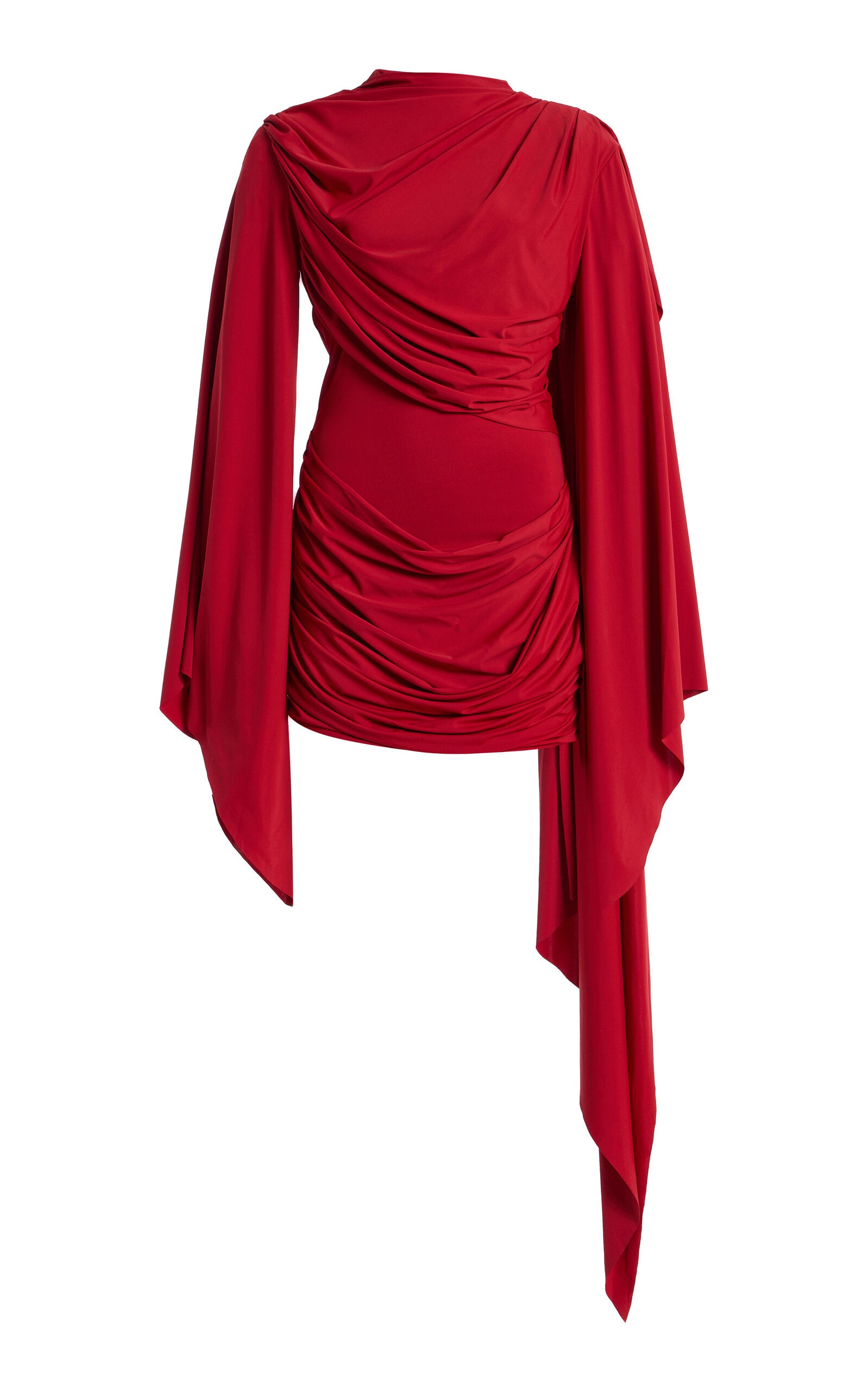 Exclusive Perisa Draped Jersey Mini Dress
