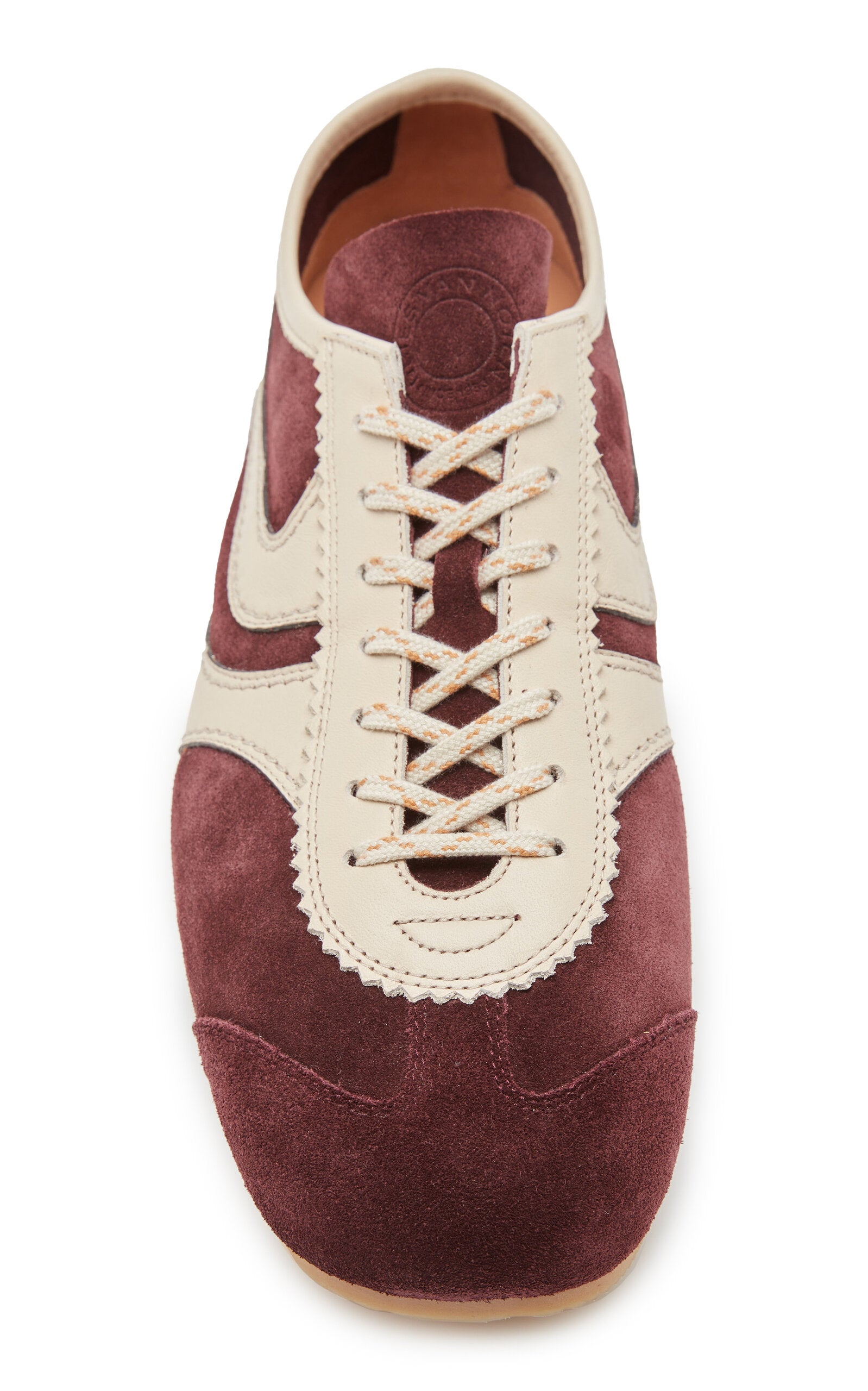 Leather-Trimmed Suede Sneakers