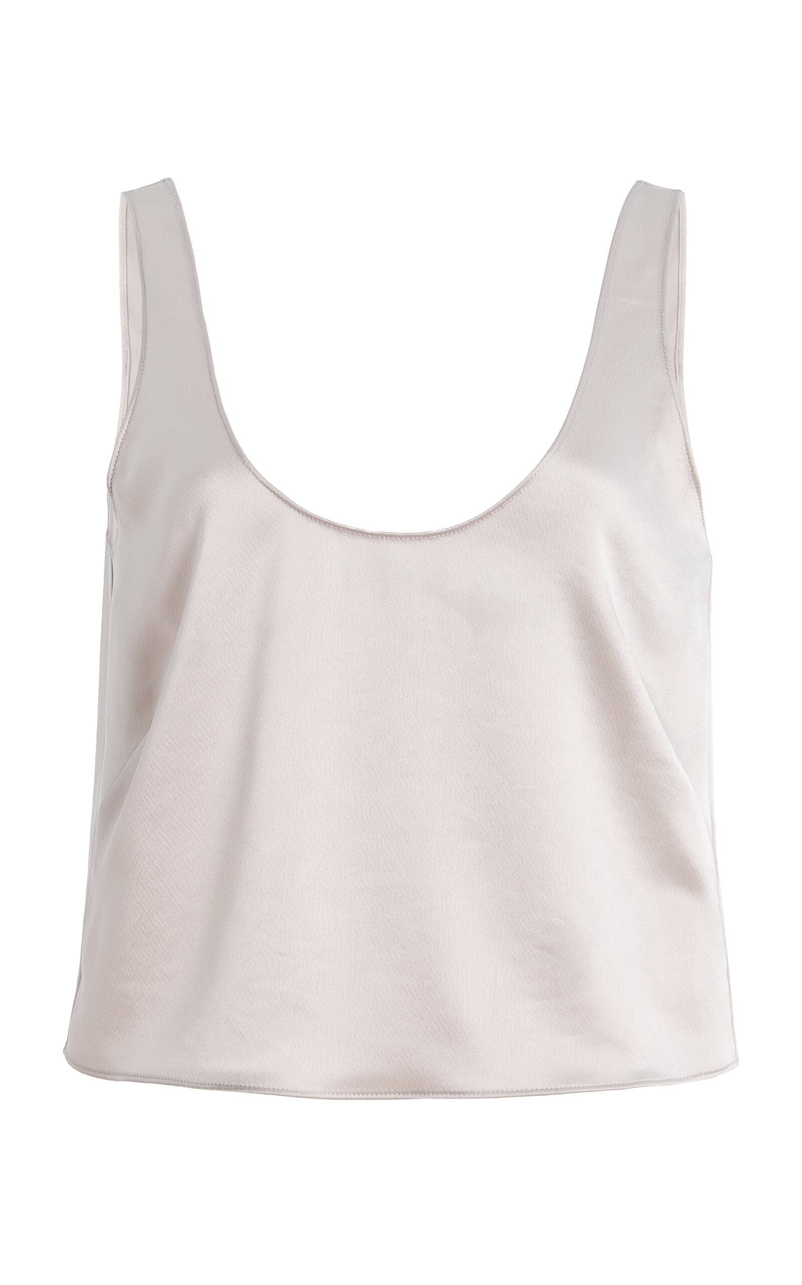 Barb Scoop Satin Tank Top