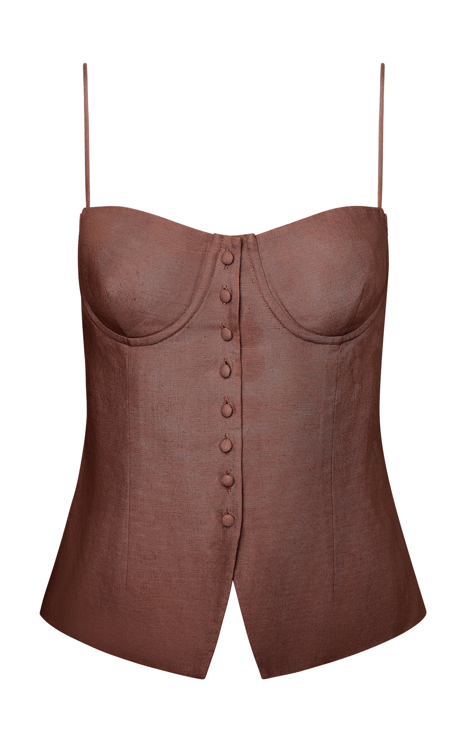 Air Linen Underwire Corset Top