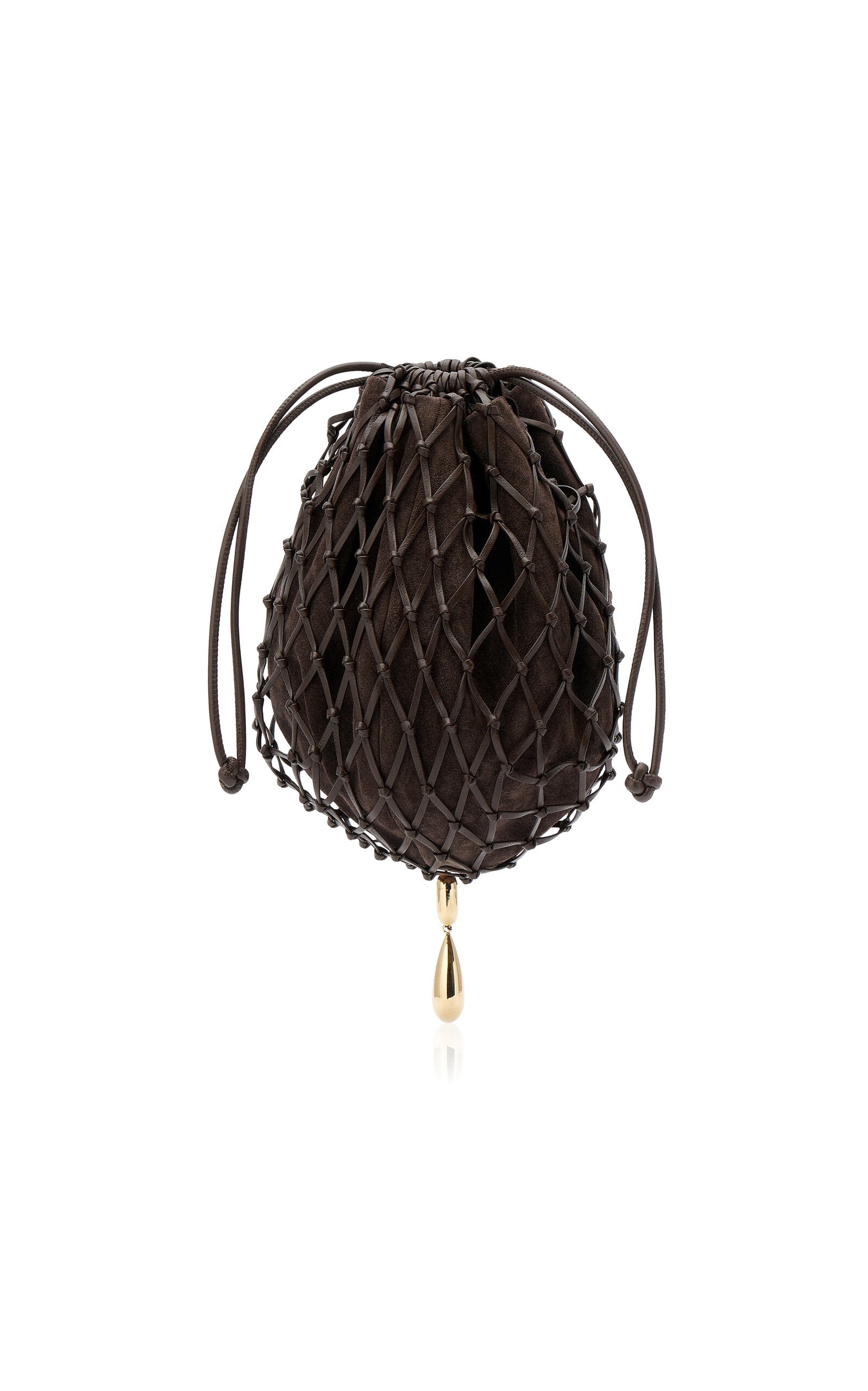 Macrame Leather Pouch
