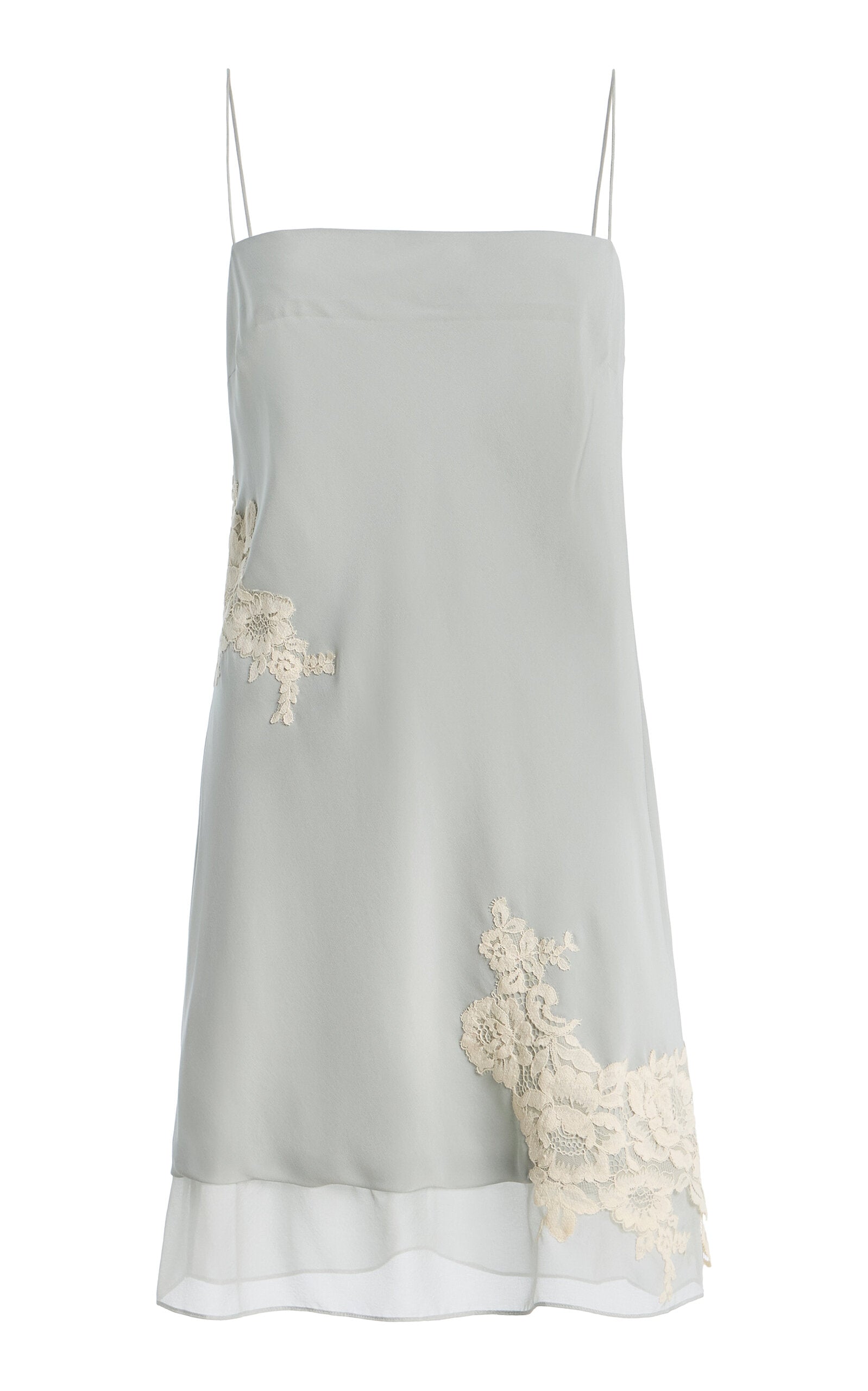 Noria Embroidered Silk Mini Dress