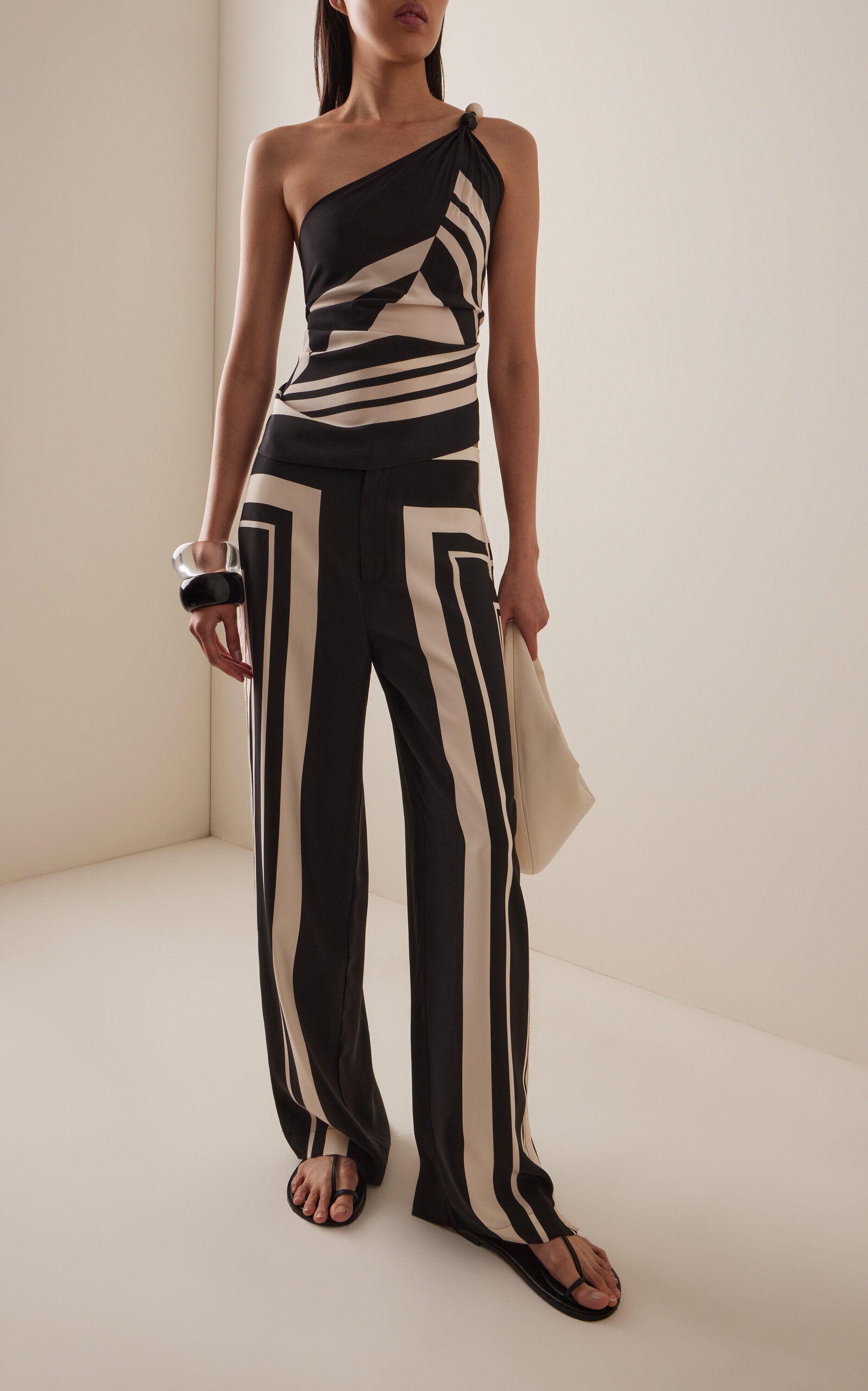 Pietra Silk Wide-Leg Trousers