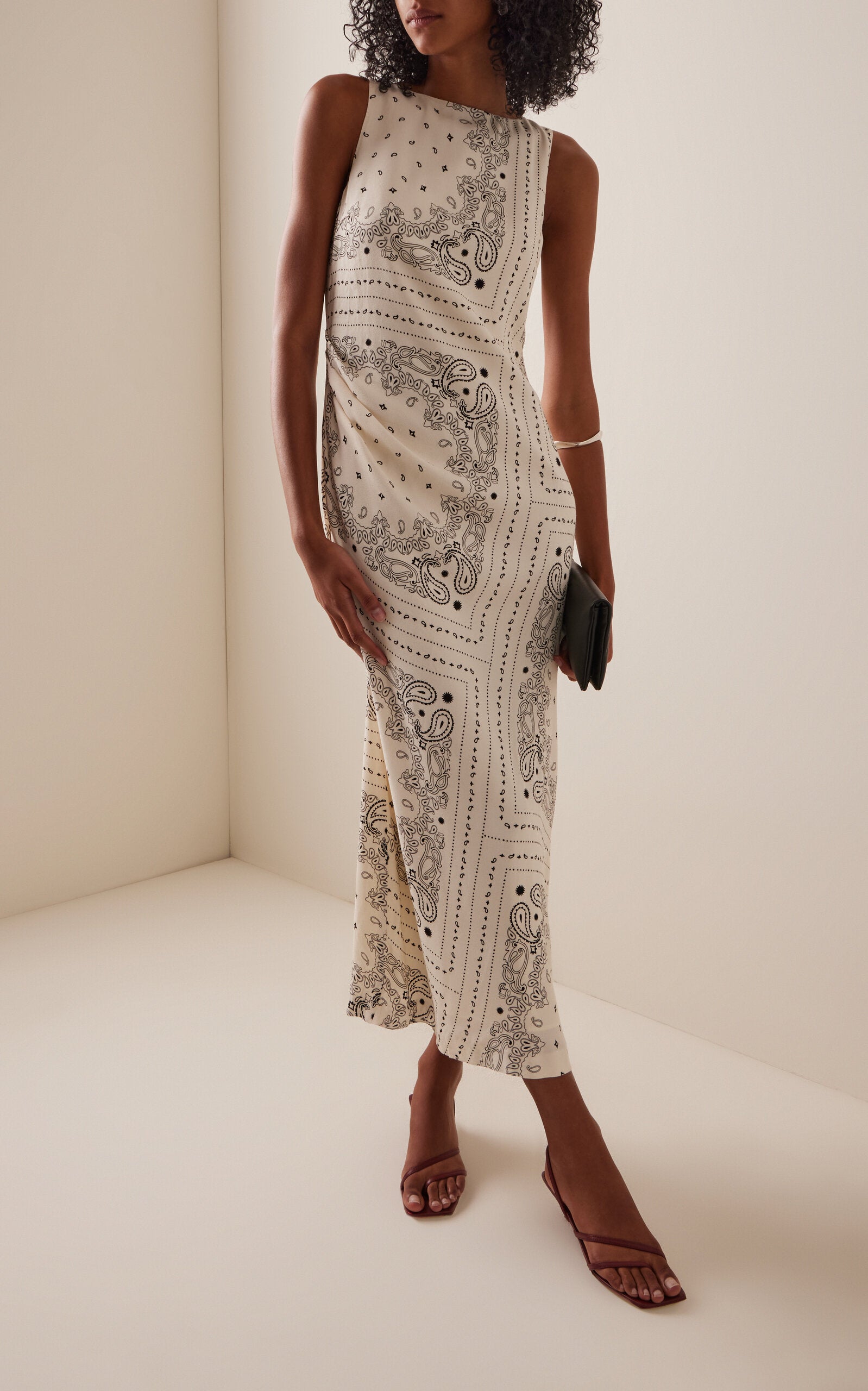 Zephyr Paisley Midi Dress