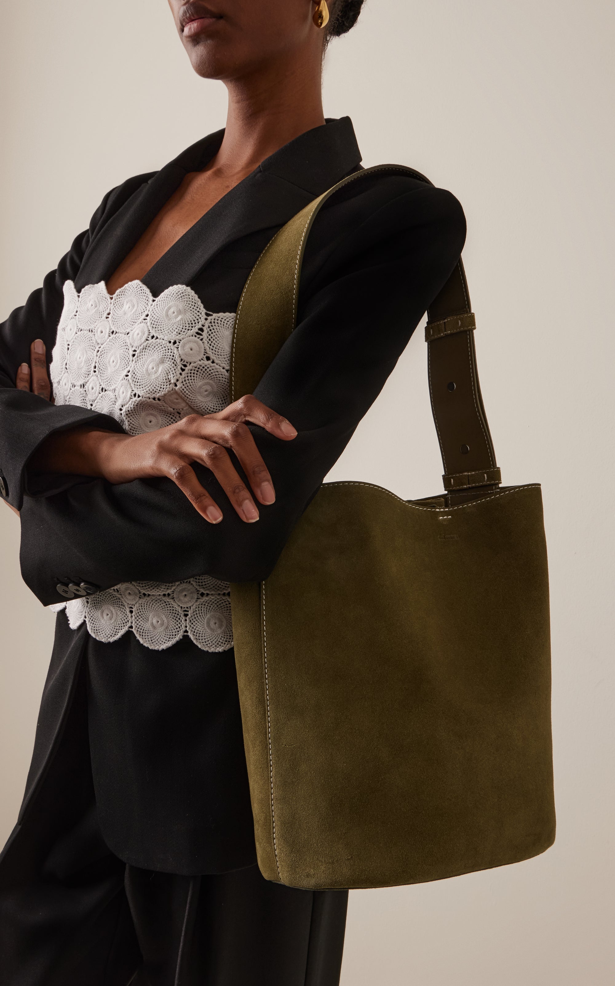 The Norma Suede Tote Bag
