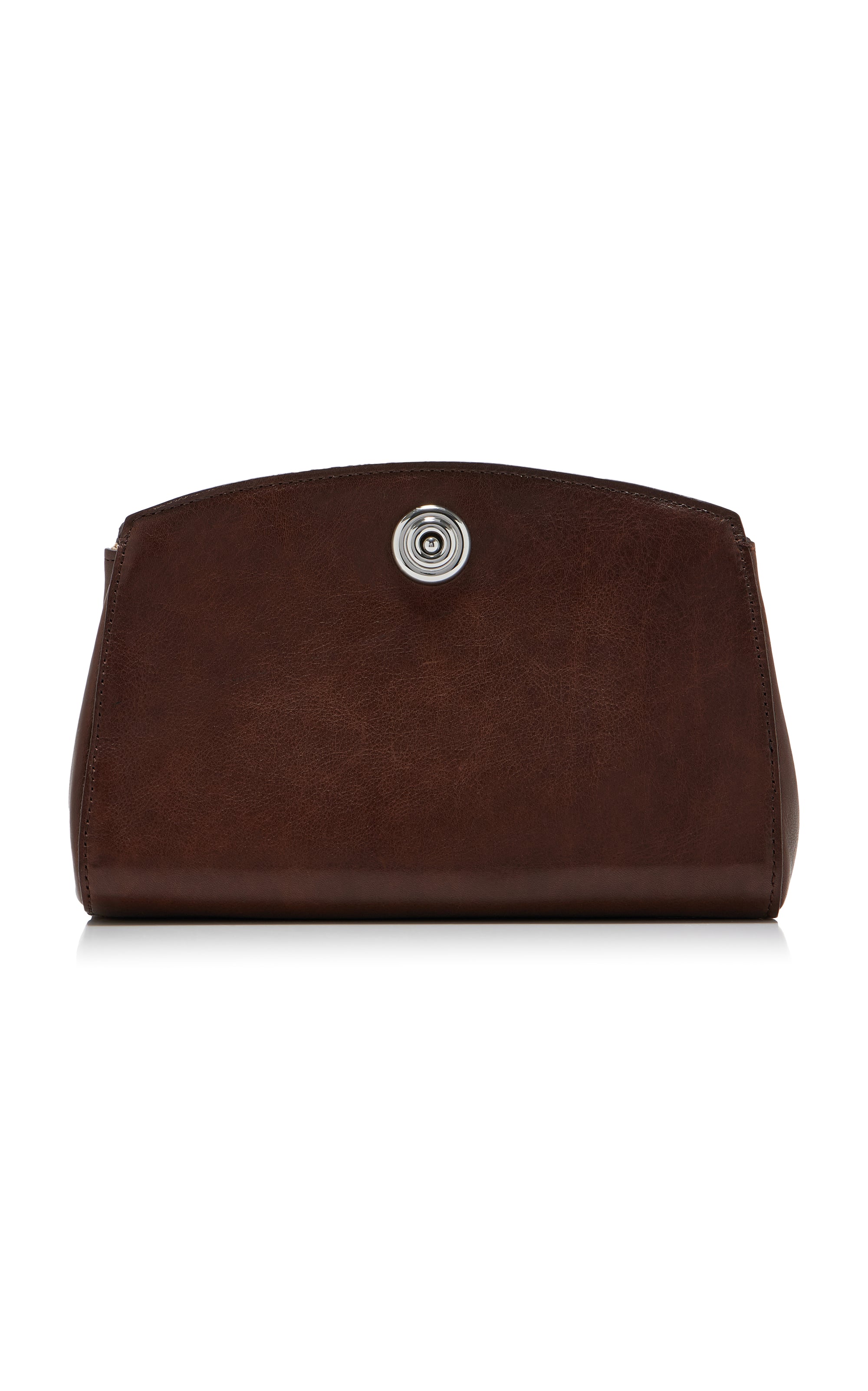 Pushlock Leather Clutch