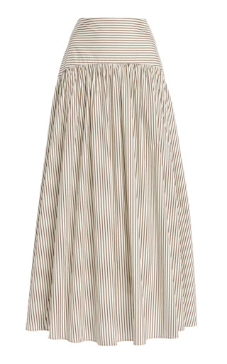 Procida Striped Cotton Skirt