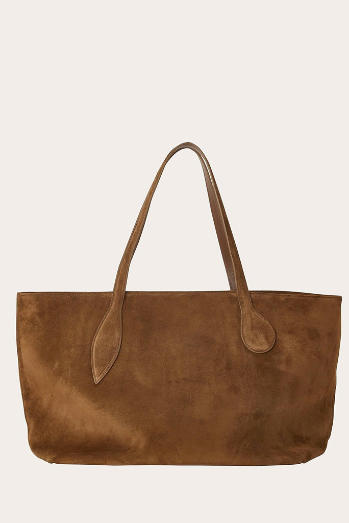 Mega Sprout Tote Chestnut Suede