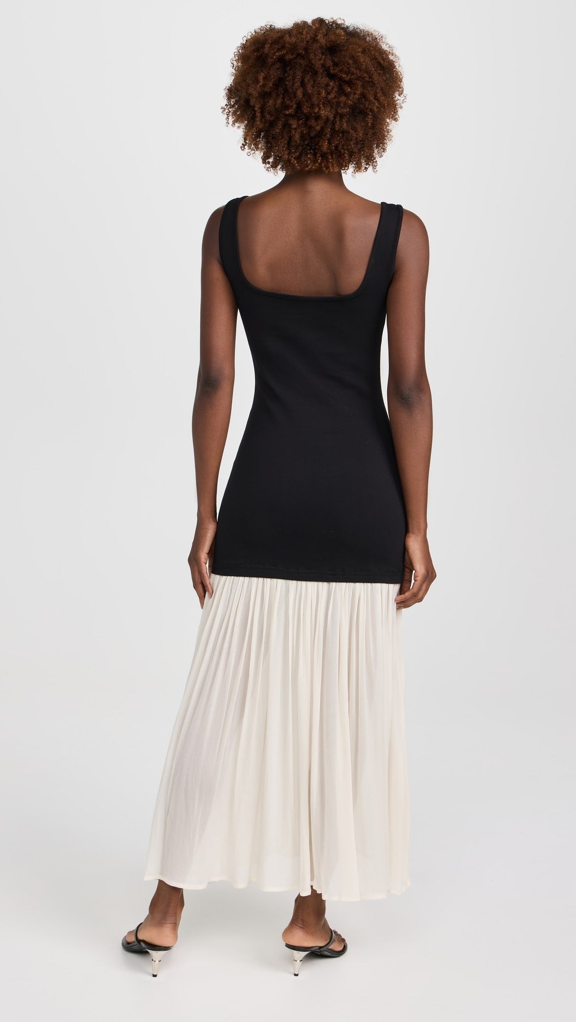 Gia Chiffon Hem Tank Dress