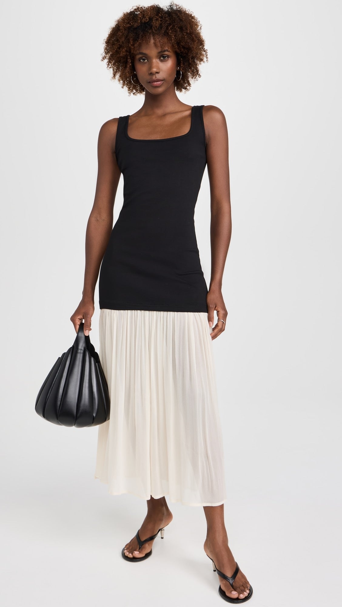 Gia Chiffon Hem Tank Dress