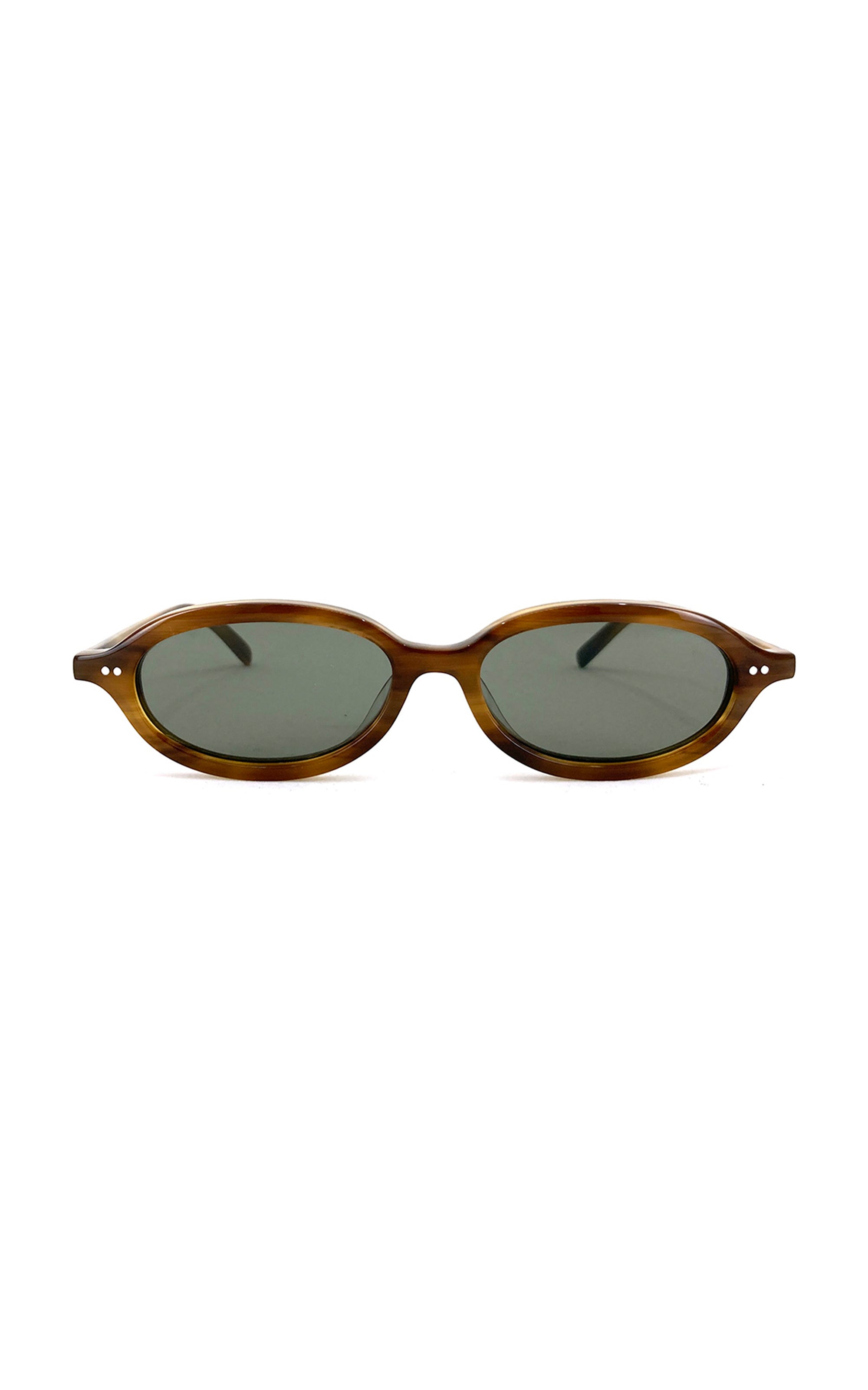 90's Slim Oval-Frame Acetate Sunglasses