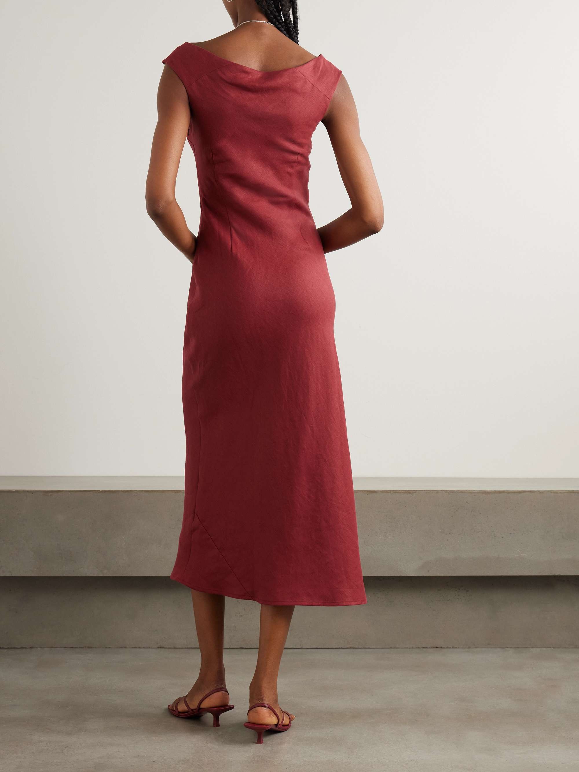 Ilride linen midi dress