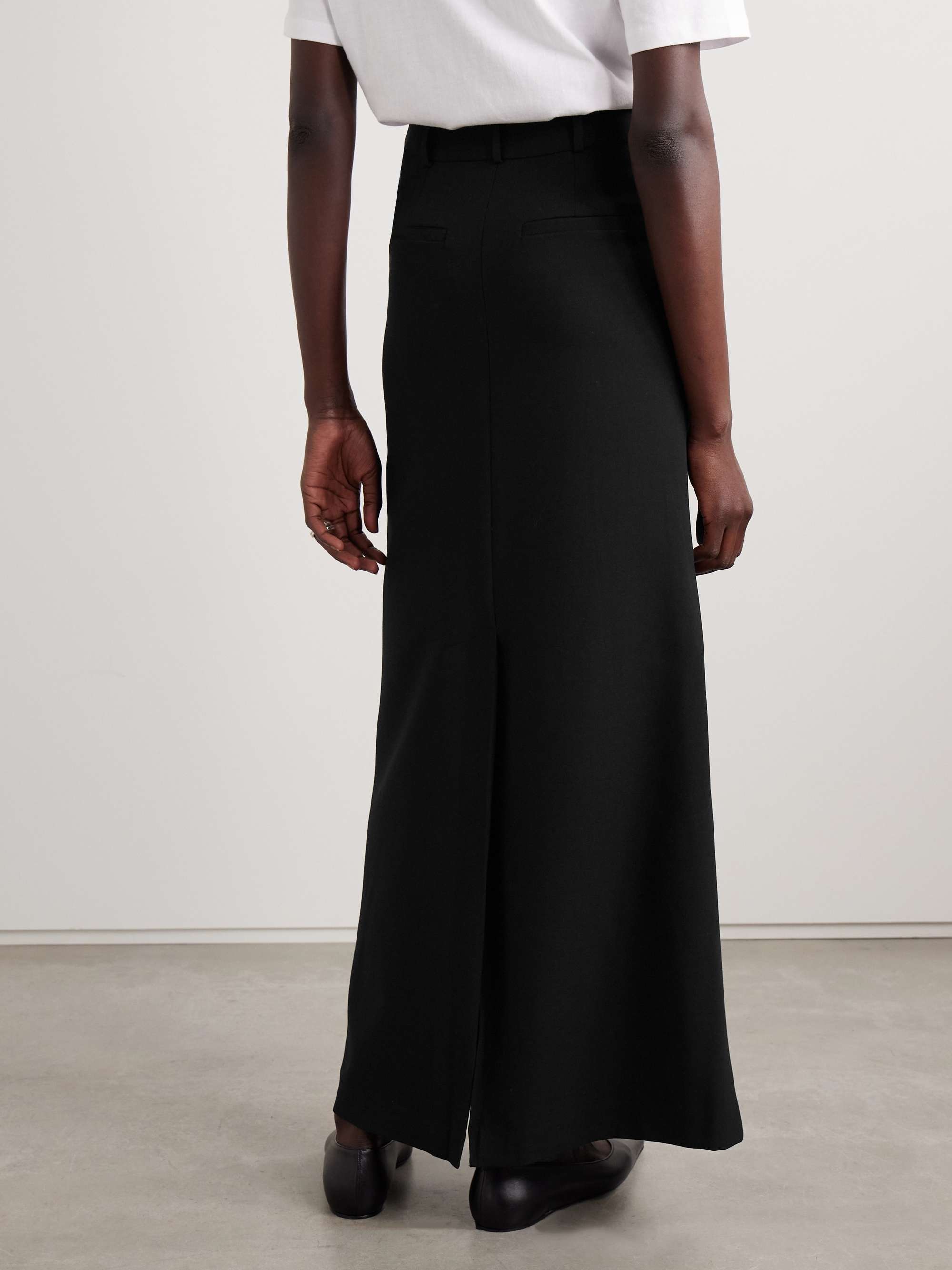 Malvo crepe maxi skirt