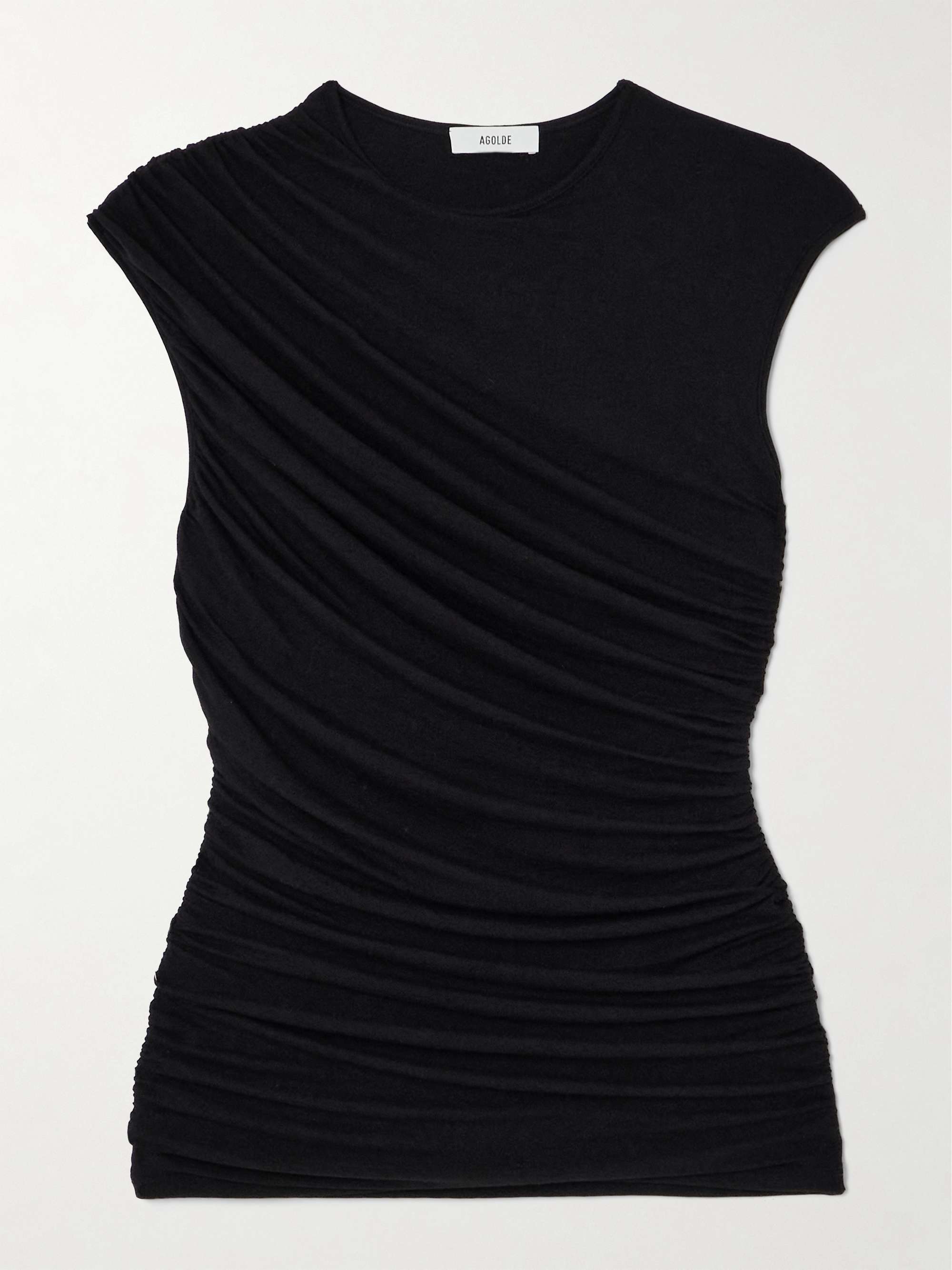 Ester draped stretch-TENCEL™ Lyocell jersey tank