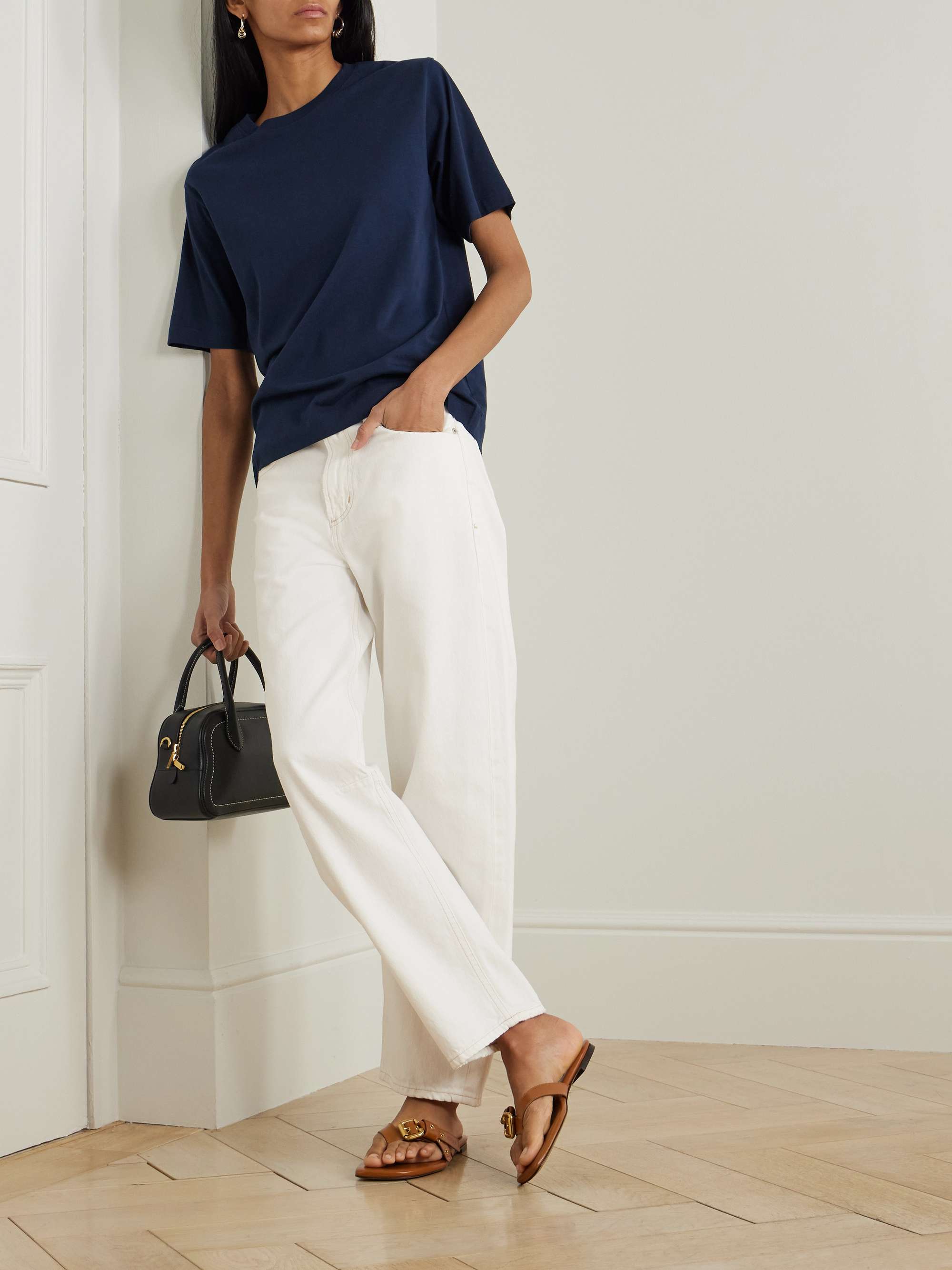 Miro Relaxed high-rise barrel-leg jeans