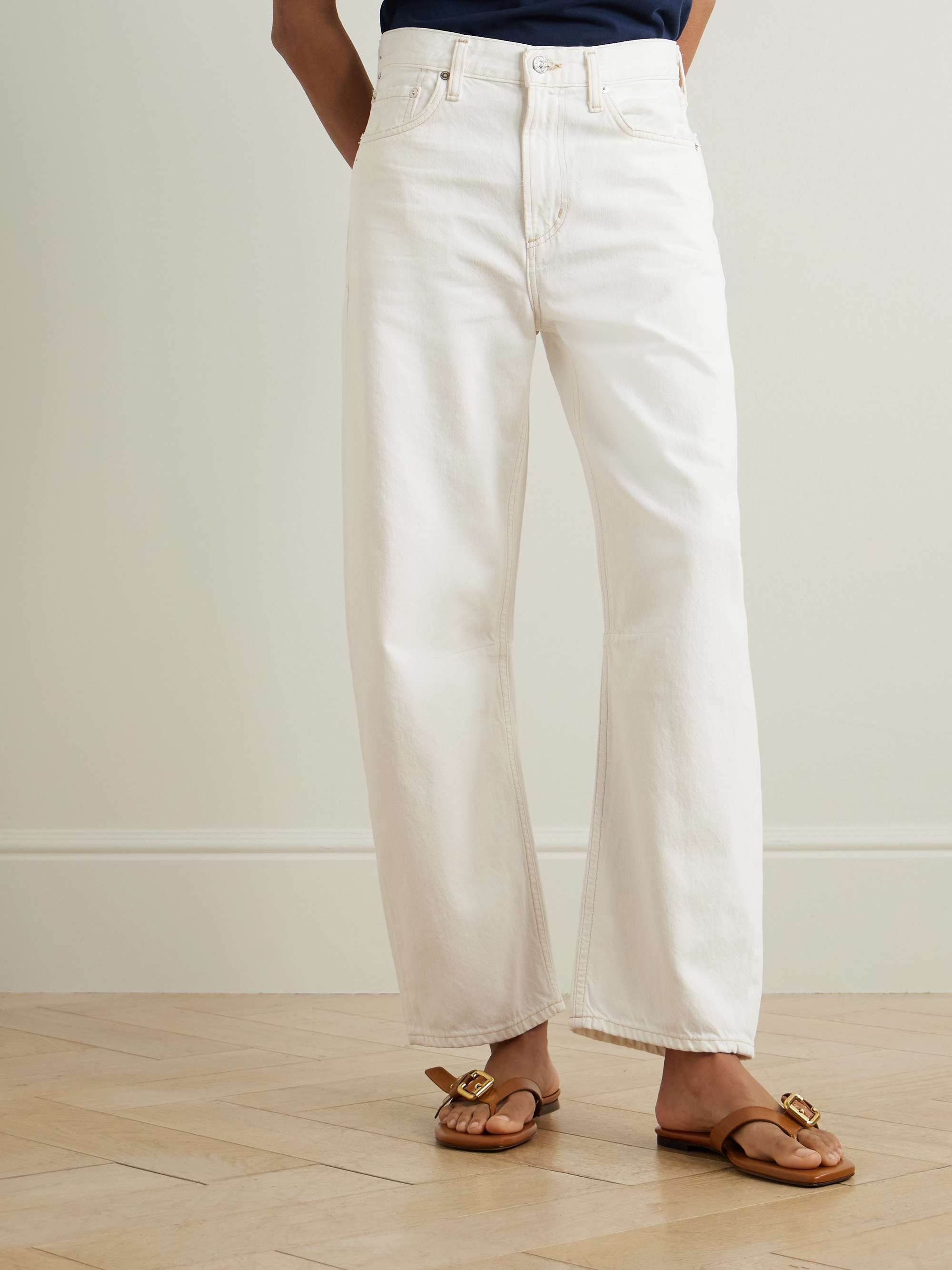Miro Relaxed high-rise barrel-leg jeans
