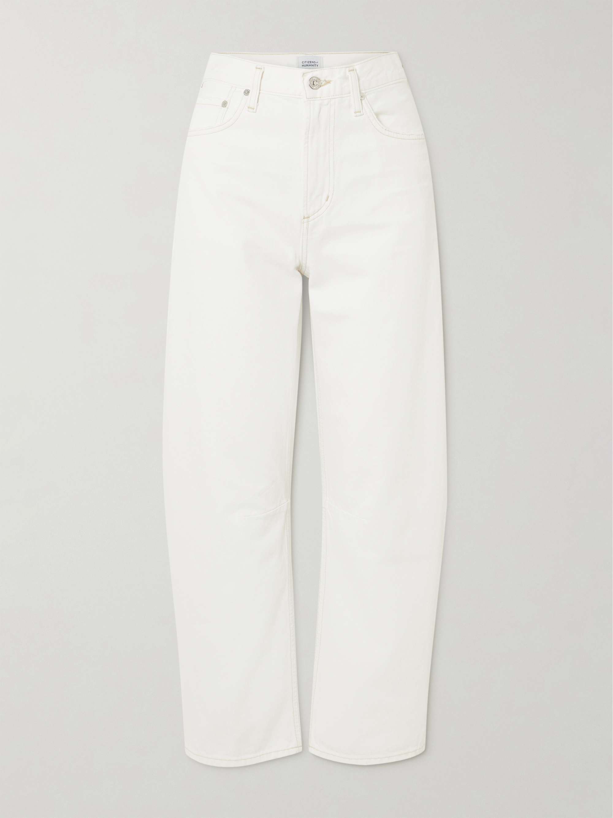 Miro Relaxed high-rise barrel-leg jeans