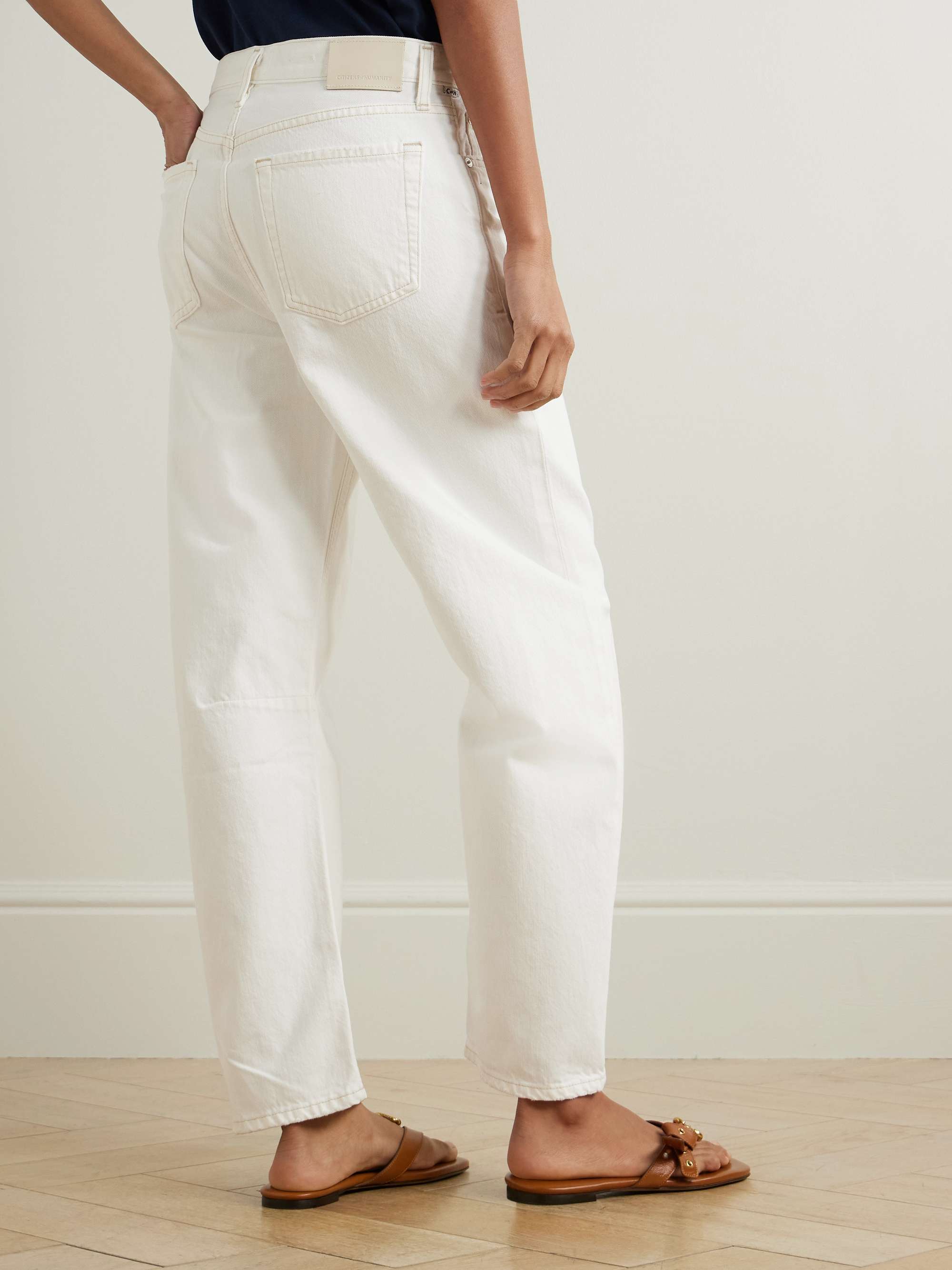 Miro Relaxed high-rise barrel-leg jeans
