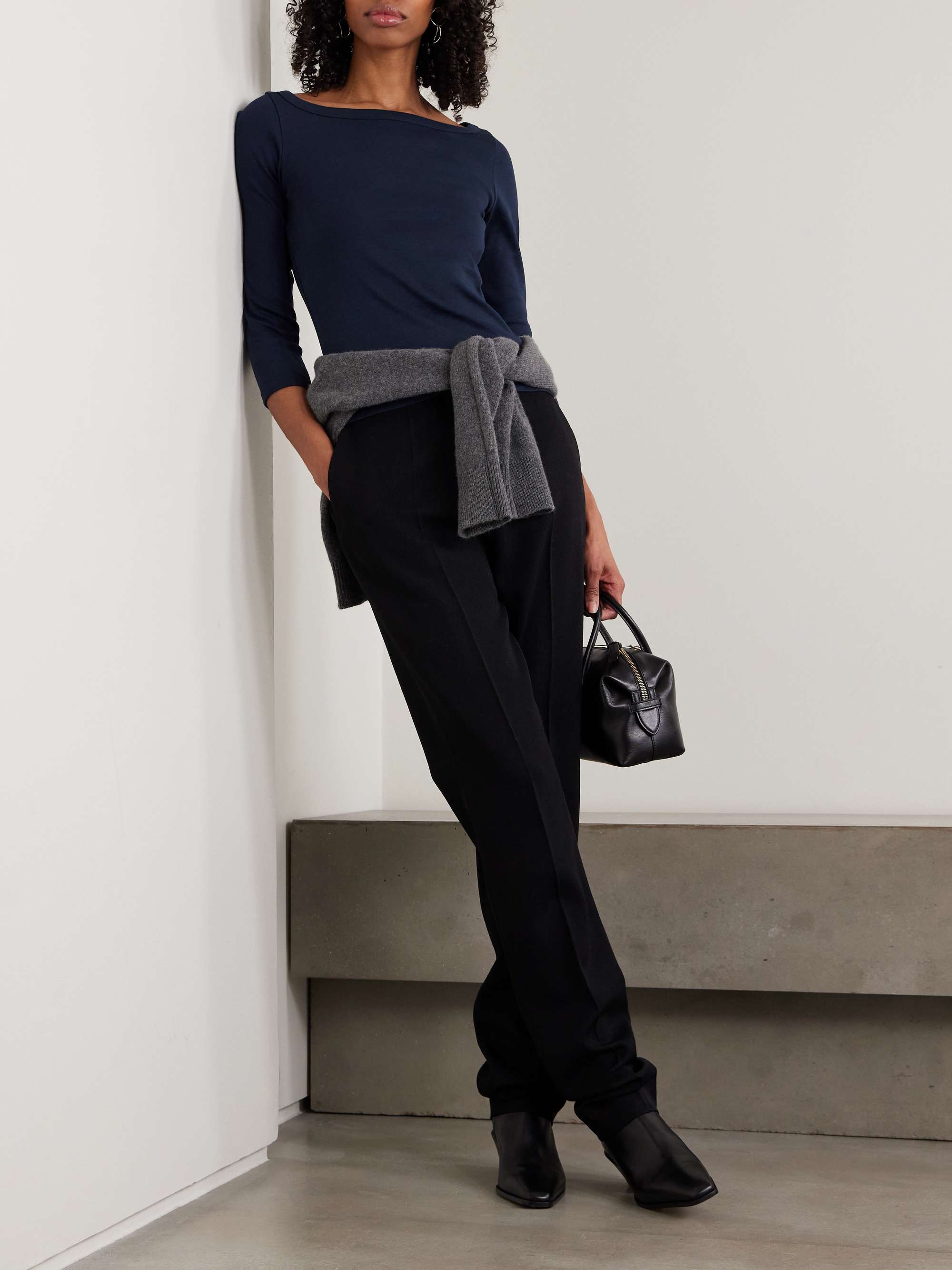 Steffi ribbed organic cotton-jersey T-shirt