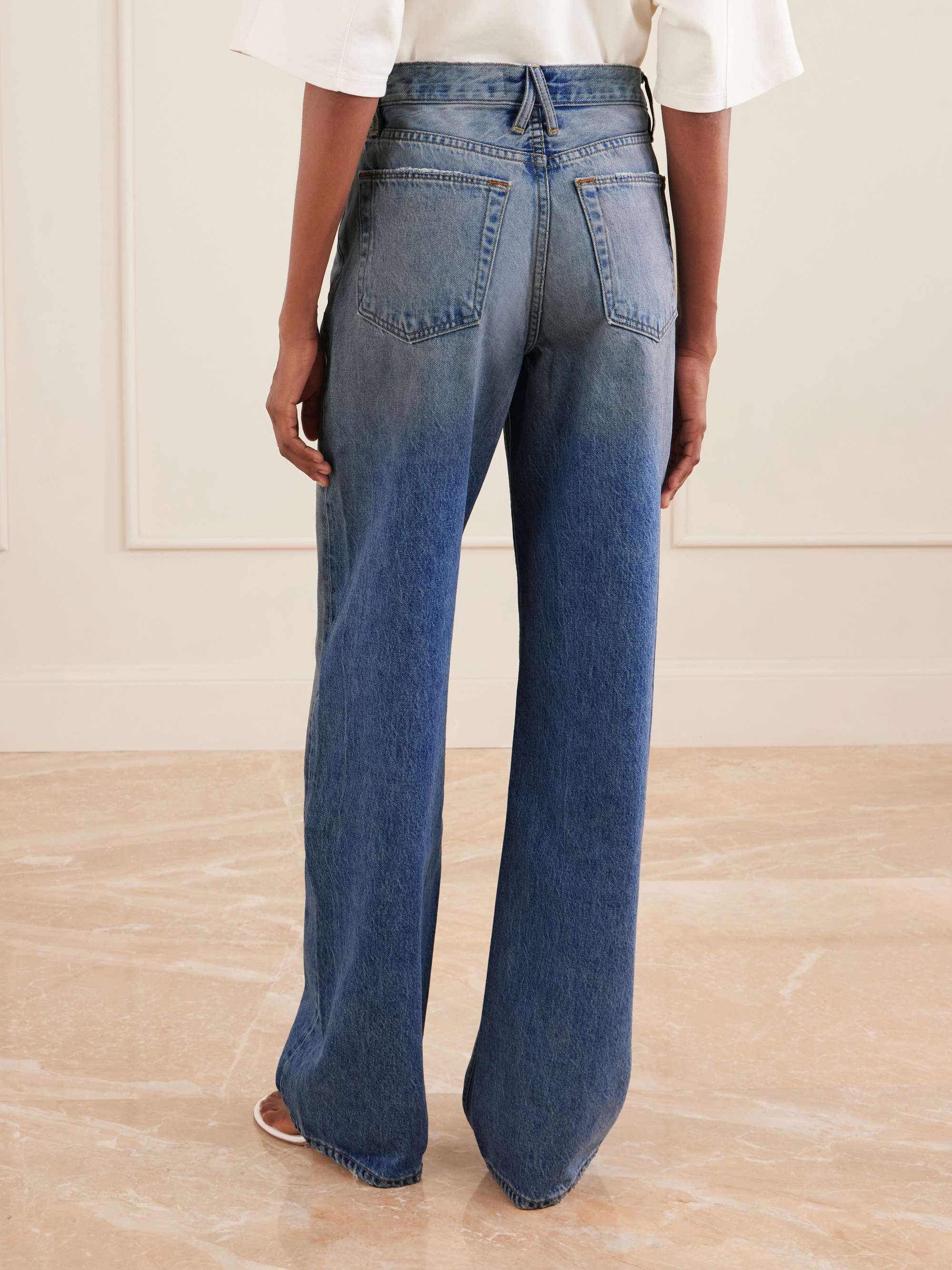 Kendra high-rise straight-leg jeans