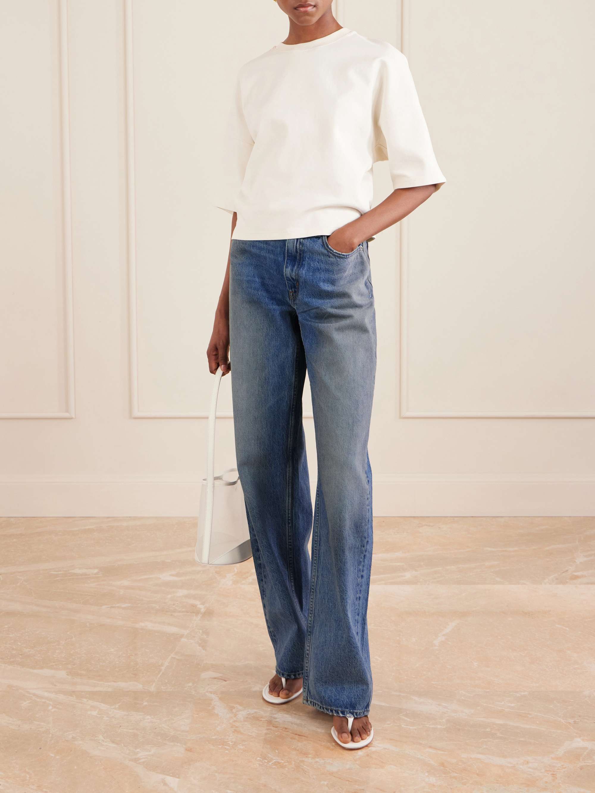 Kendra high-rise straight-leg jeans