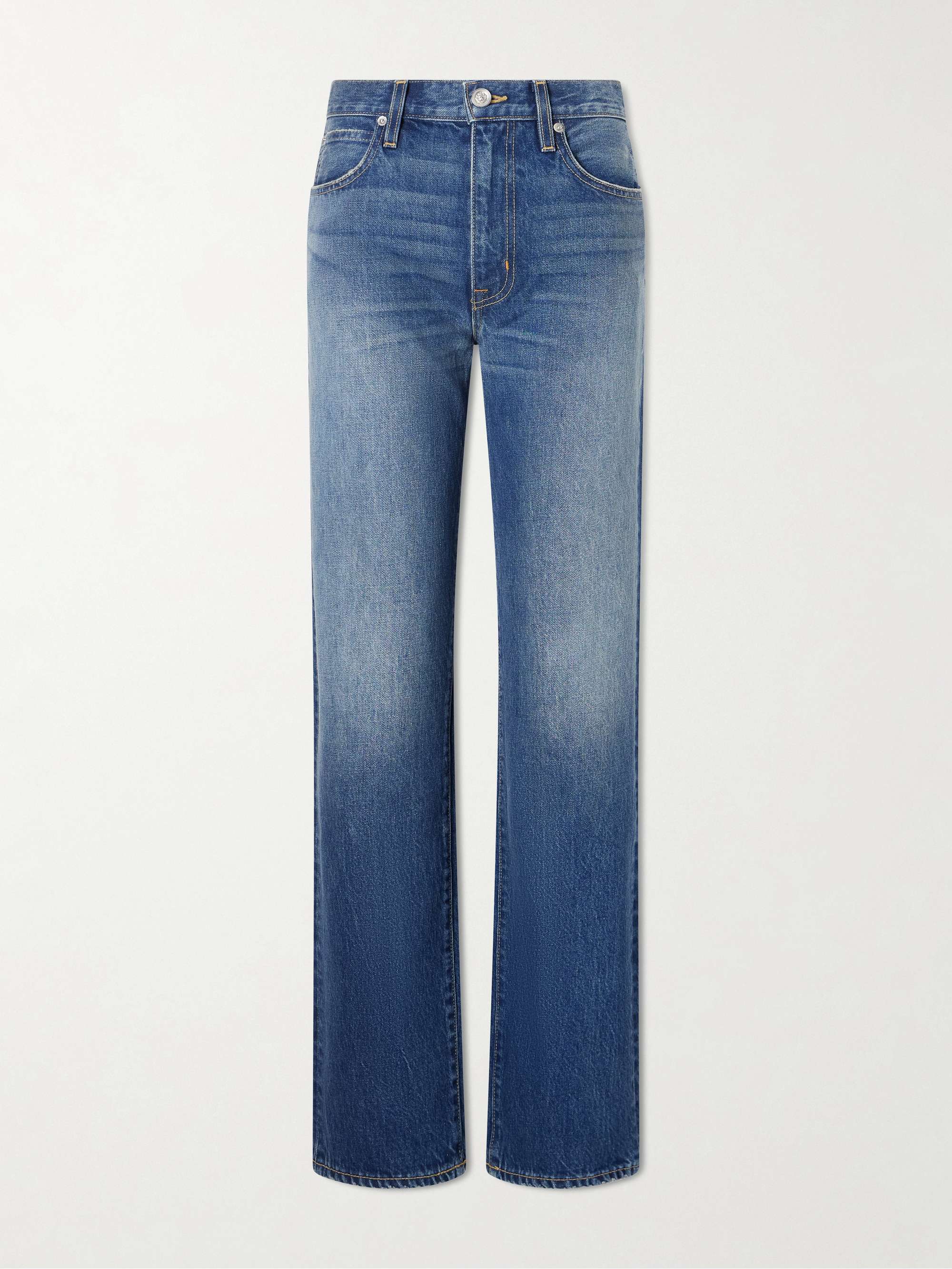 Kendra high-rise straight-leg jeans