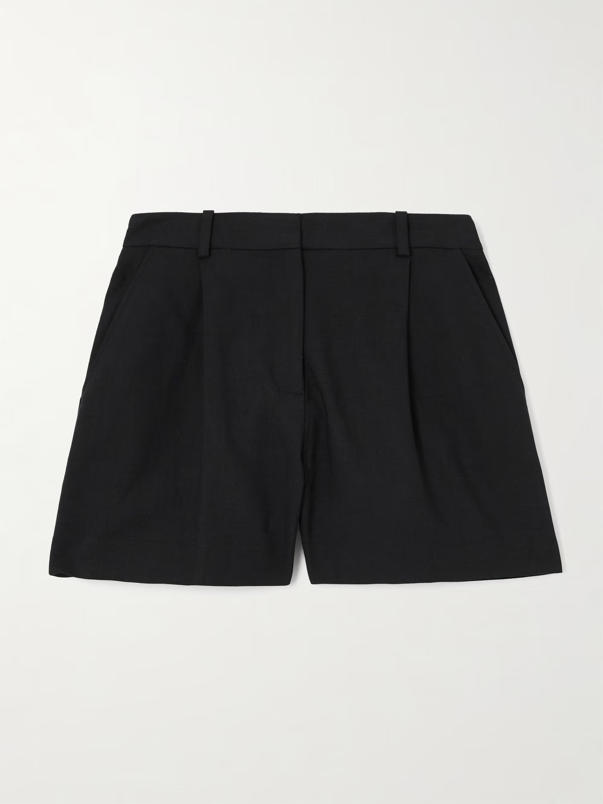 Trent pleated woven shorts