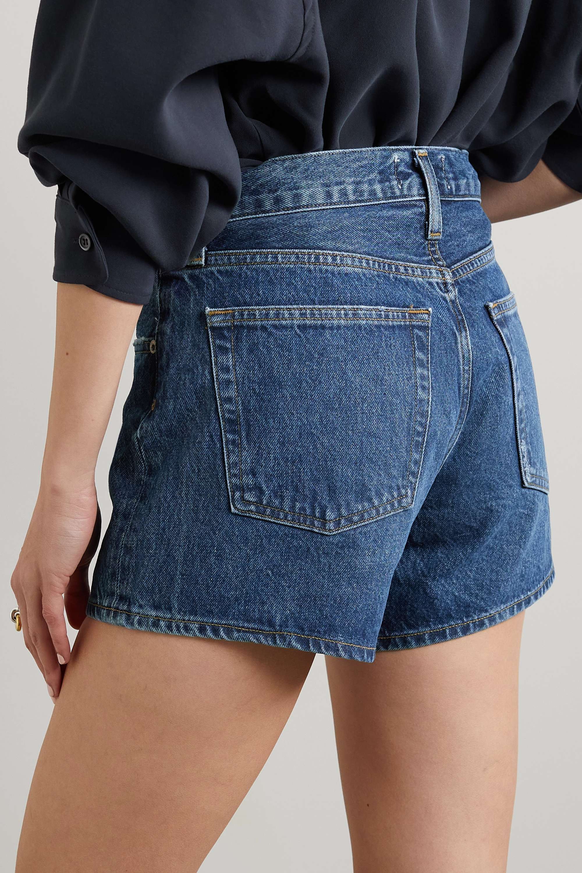 Long Parker organic denim shorts