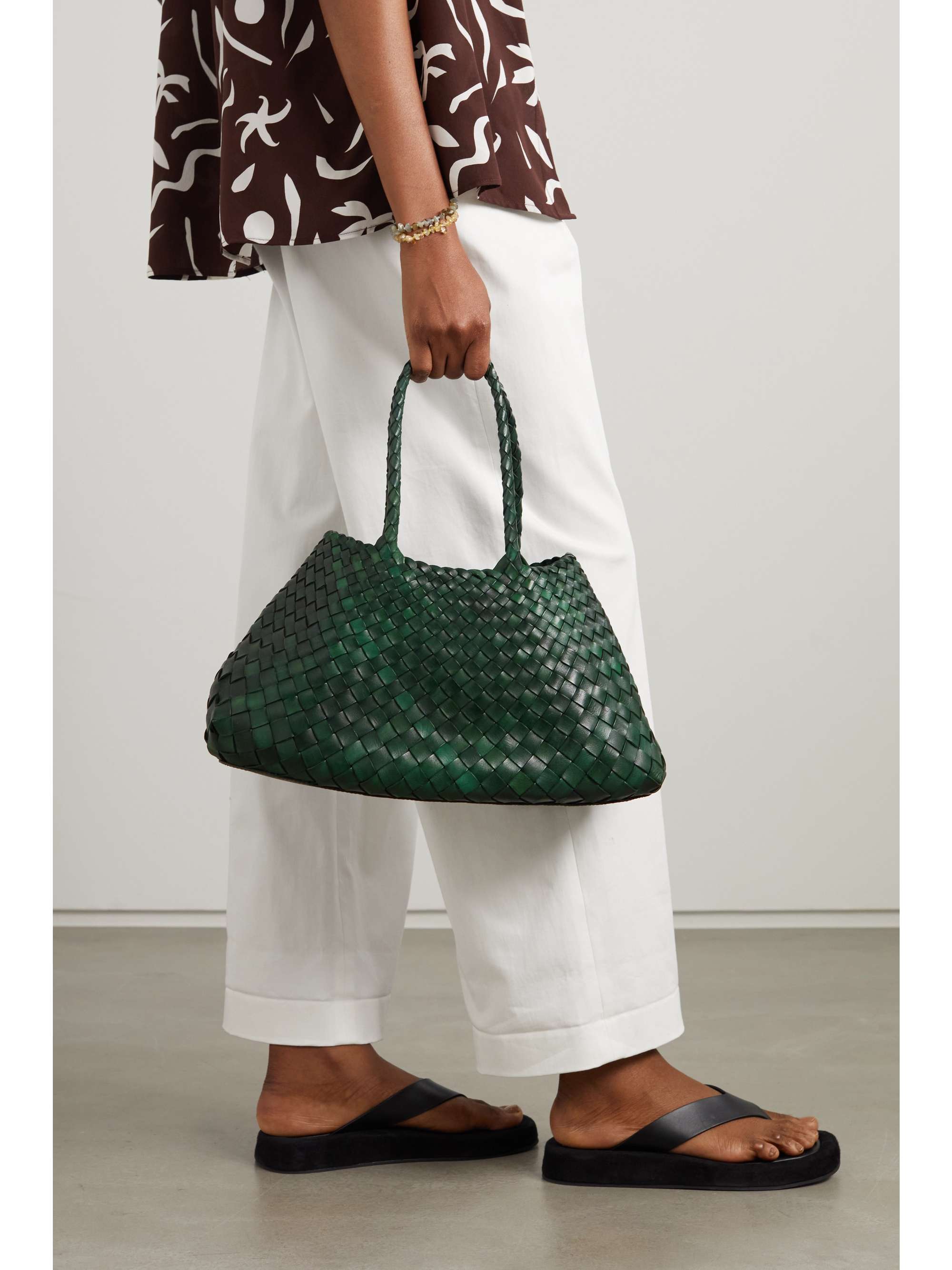 Santa Croce Big woven leather tote