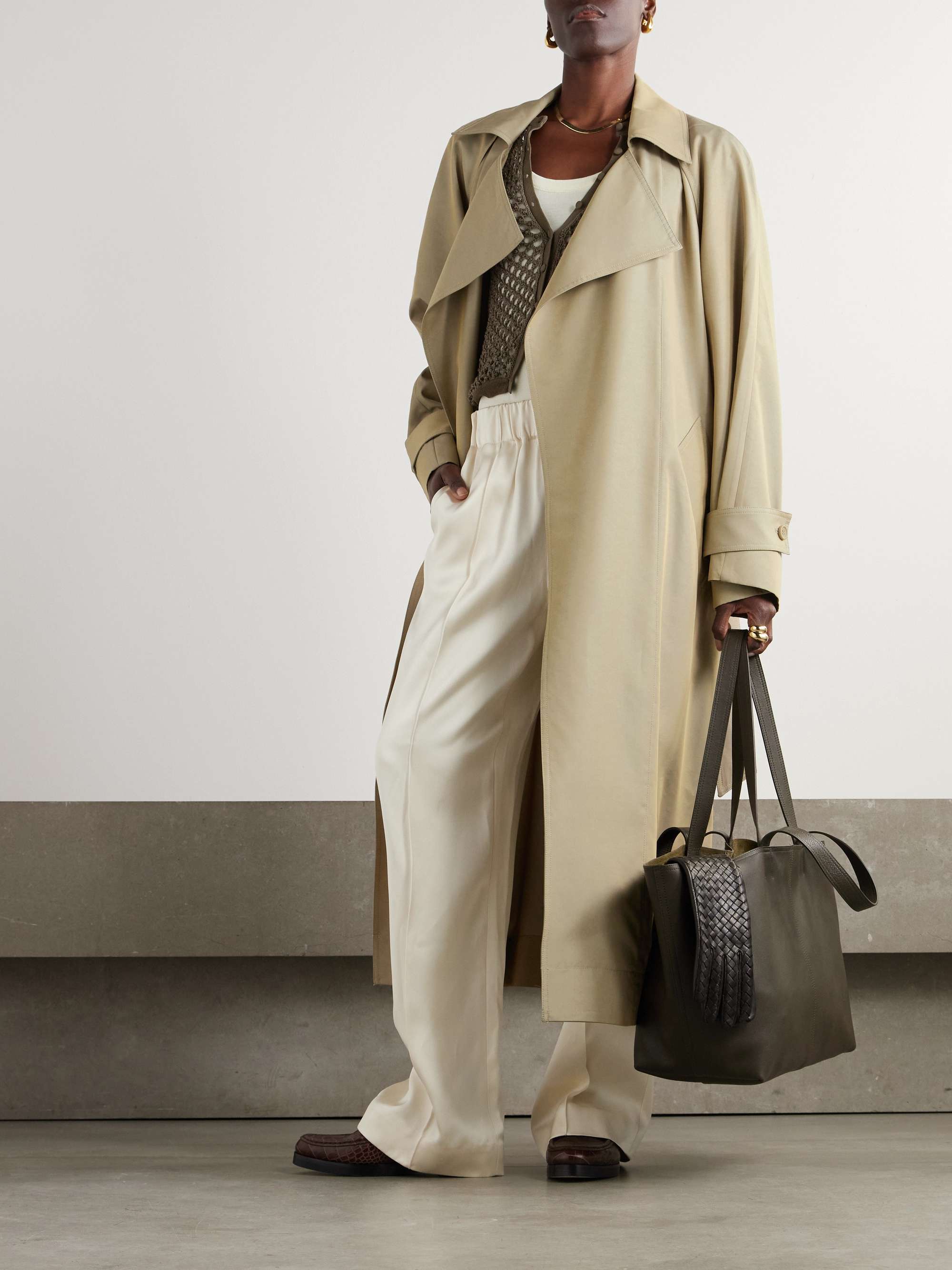 Astoria cutout TENCEL™ Lyocell-blend trench coat