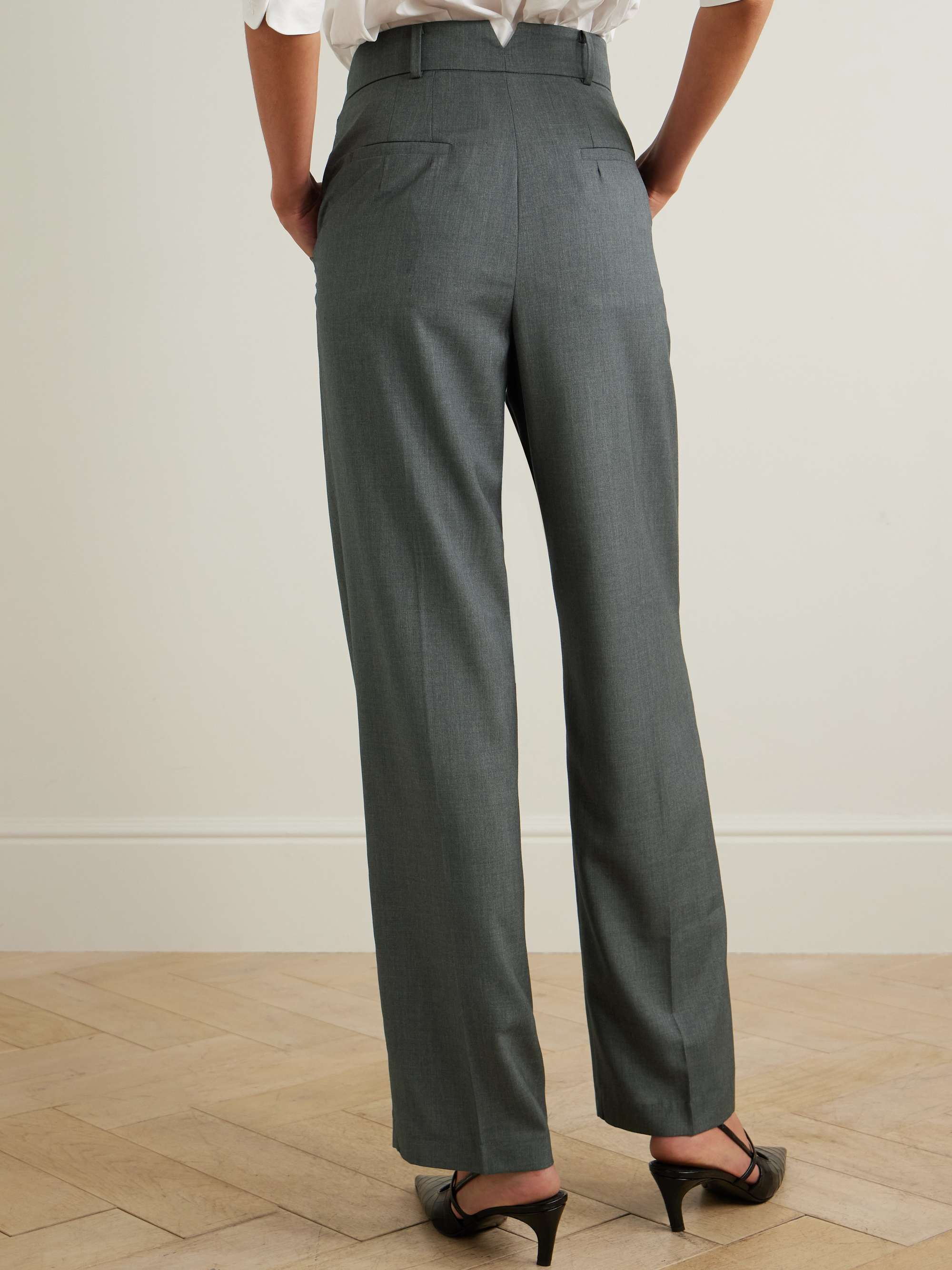 Gelso pleated TENCEL-blend straight-leg pants